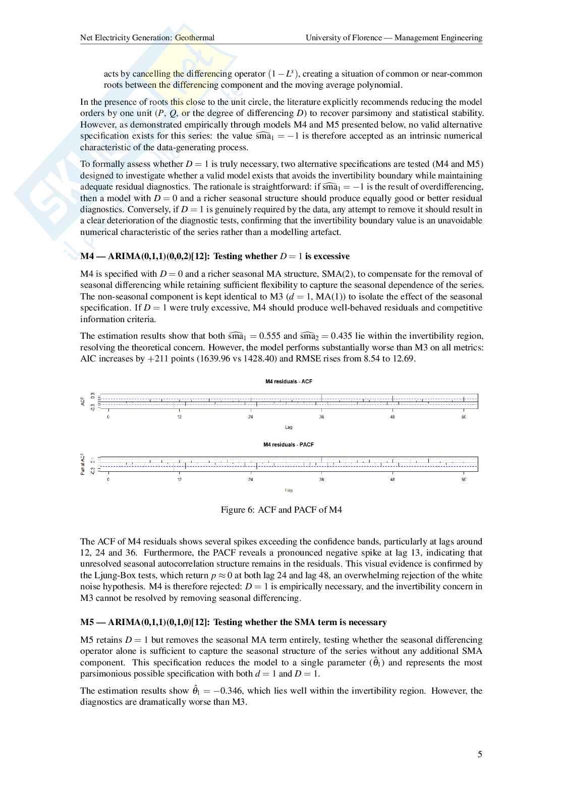 Report esame Statistics for experiments and forecasts in the field of technology Pag. 6