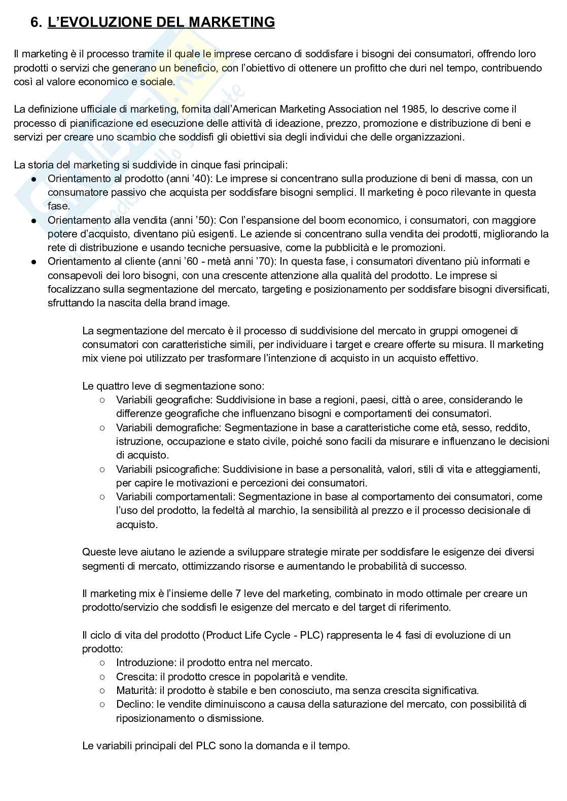 Appunti esame Strategie di marketing e comunicazione d'impresa Pag. 11