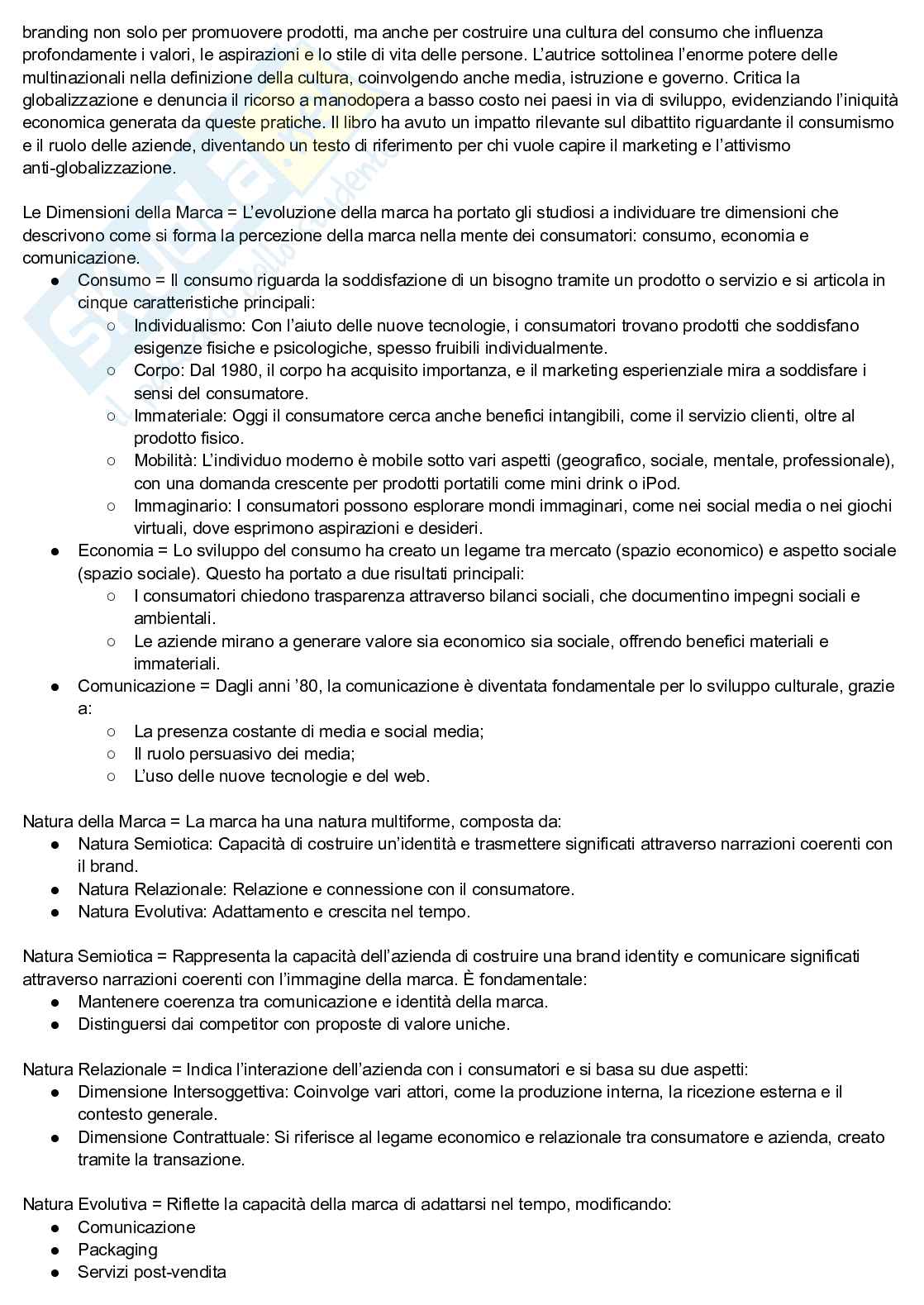 Appunti esame Strategie di marketing e comunicazione d'impresa Pag. 21