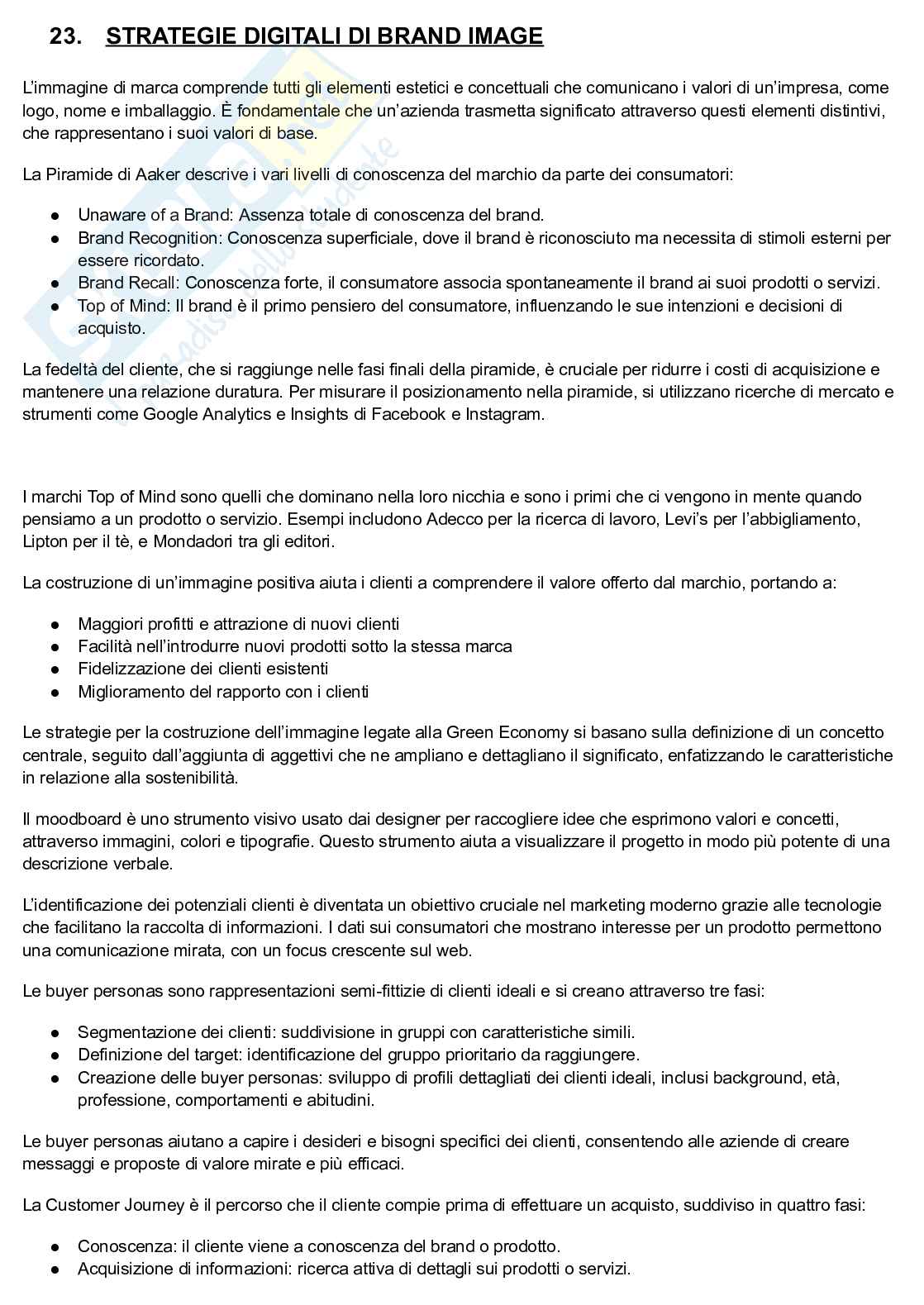 Appunti esame Strategie di marketing e comunicazione d'impresa Pag. 46