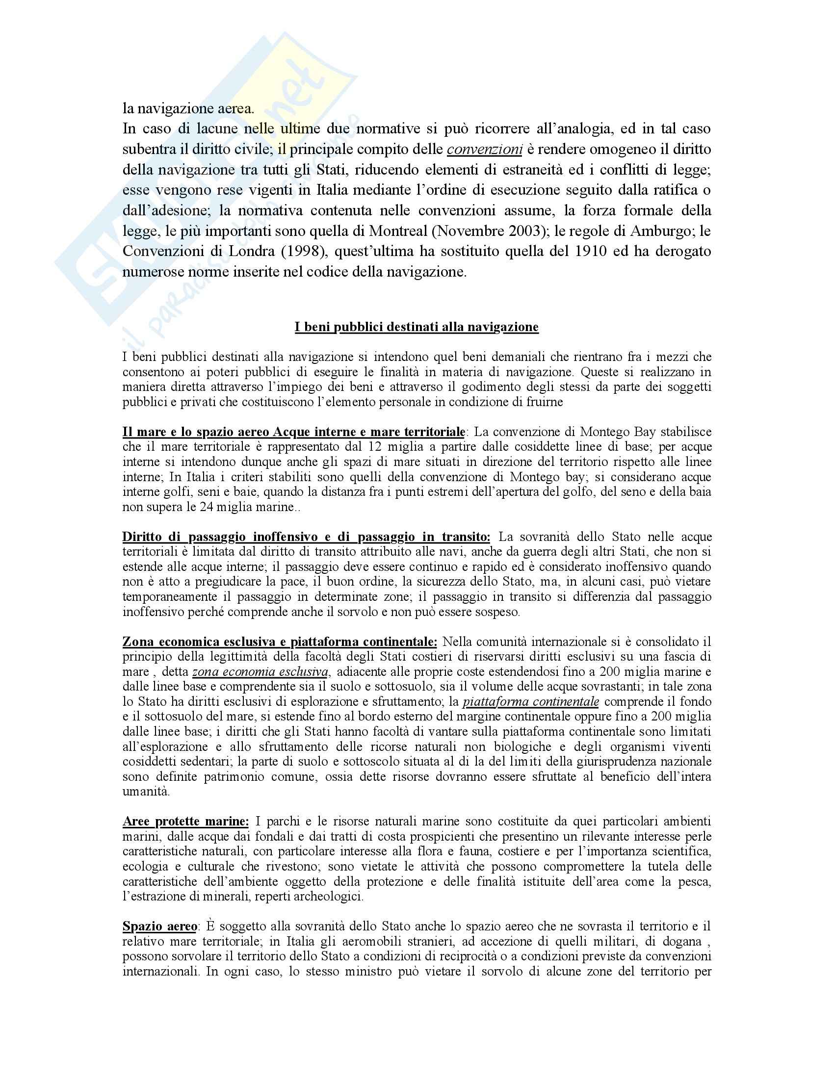 Diritto della Navigazione - nozioni generali - Appunti Pag. 2