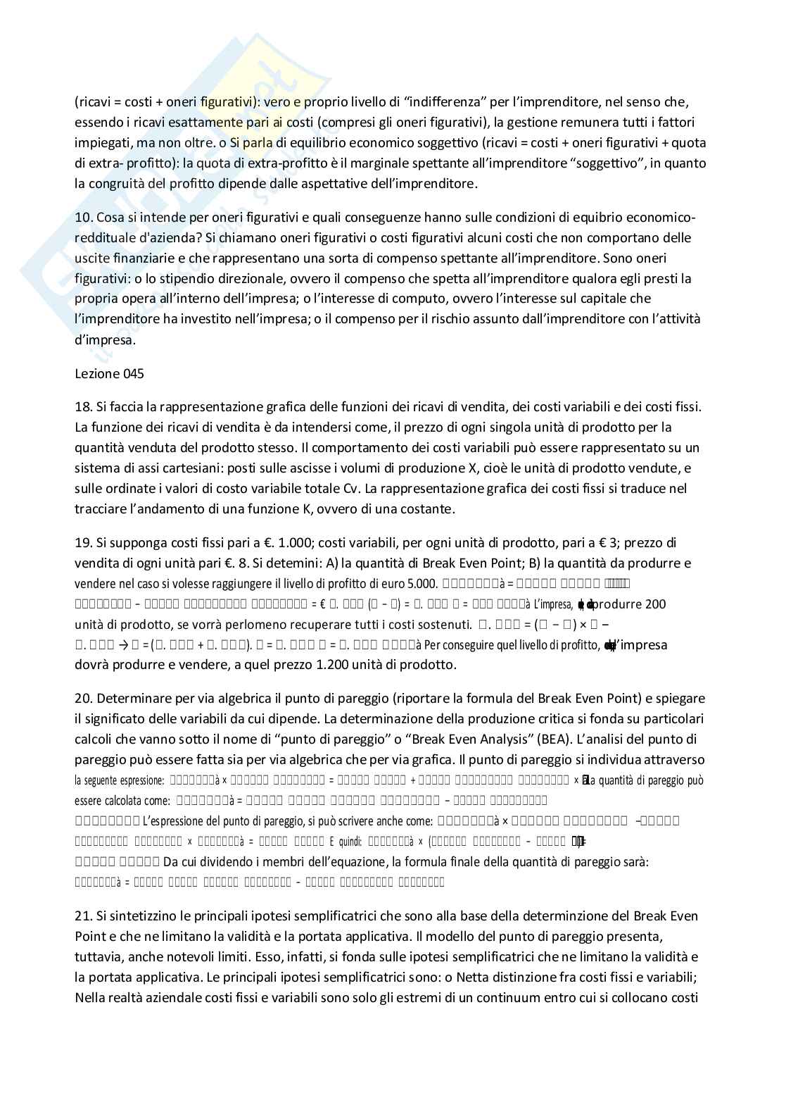 Economia aziendale Pag. 16