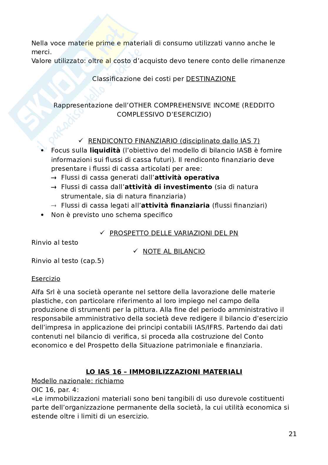 Bilancio nazionale e IFRS nelle imprese  Pag. 21