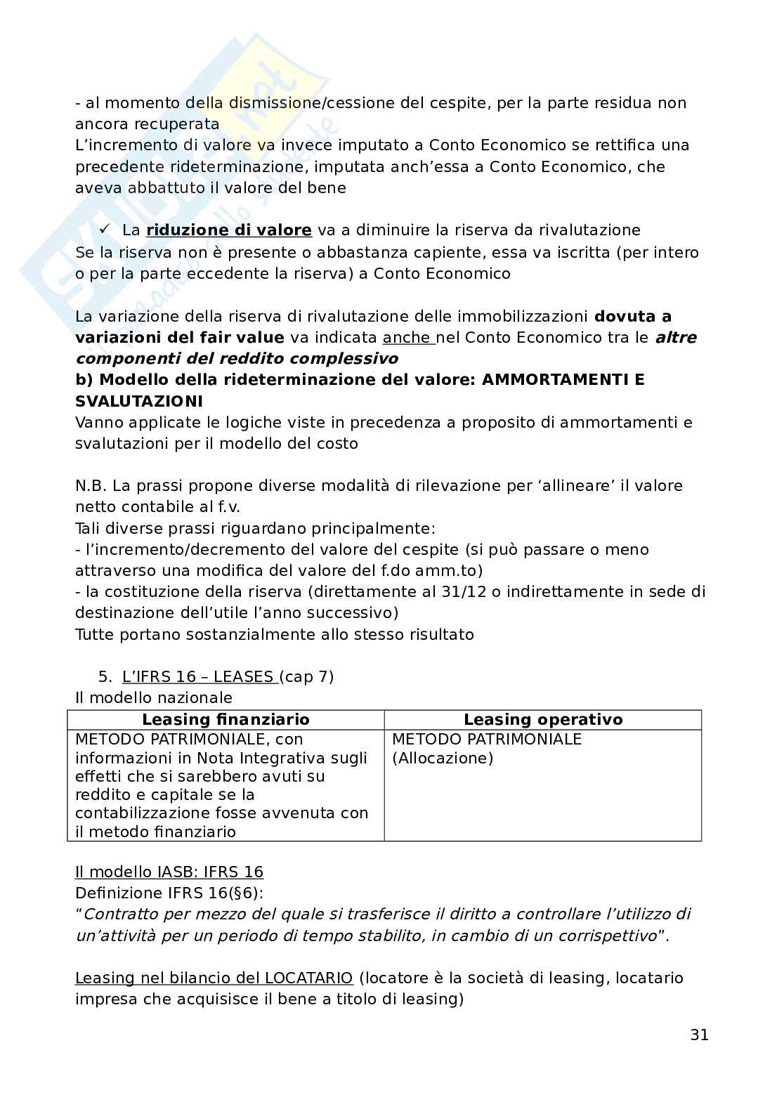 Bilancio nazionale e IFRS nelle imprese  Pag. 31