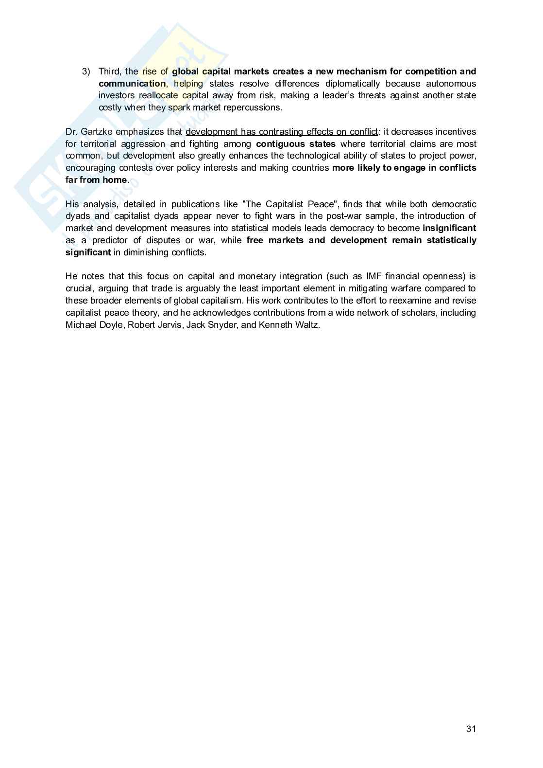 Riassunto esame Evolution of the international system, Prof. Andreatta Filippo, libro consigliato Classic Works in International Relations, Andreatta Pag. 31