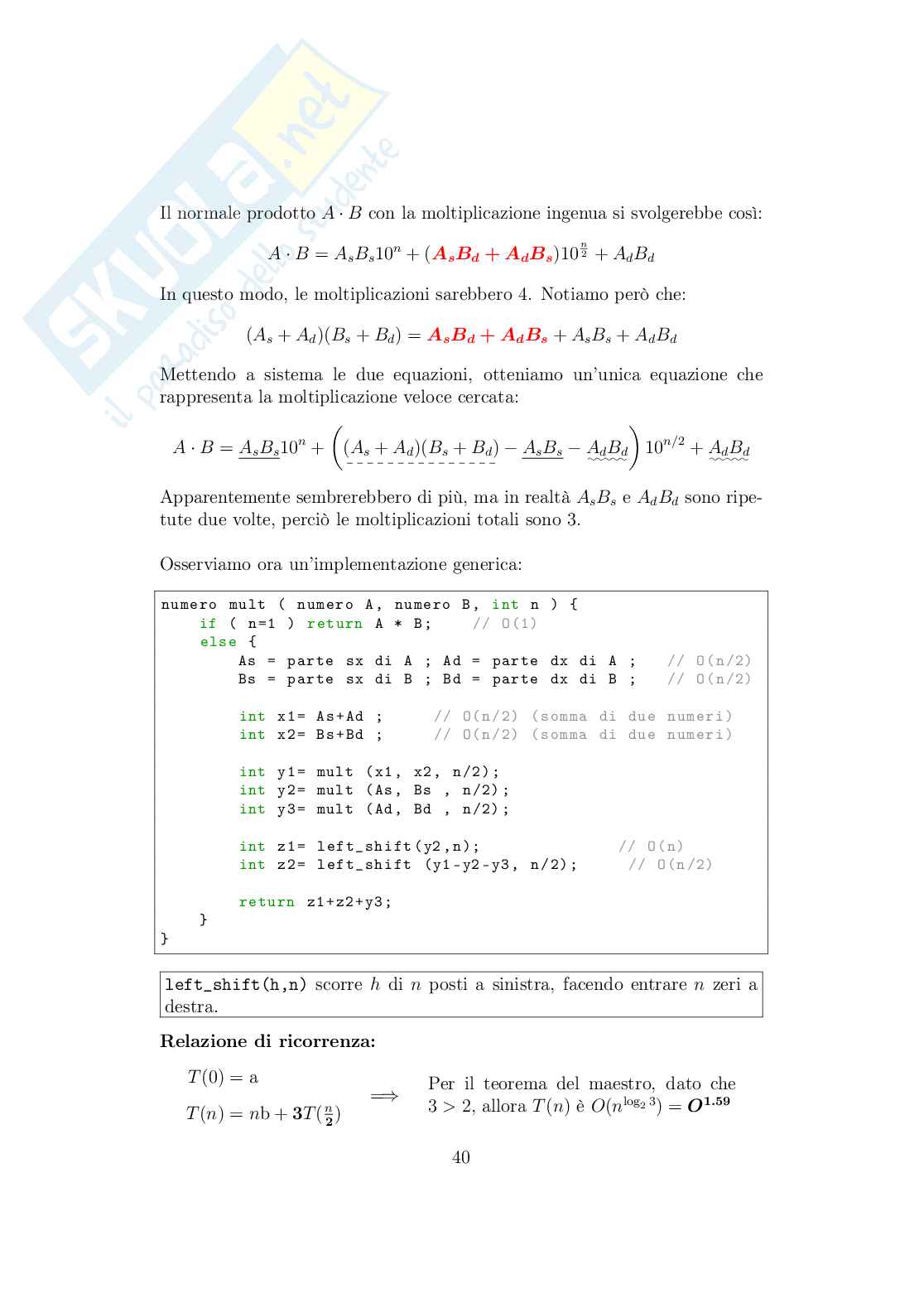 Appunti di Algoritmi e strutture dati  Pag. 41