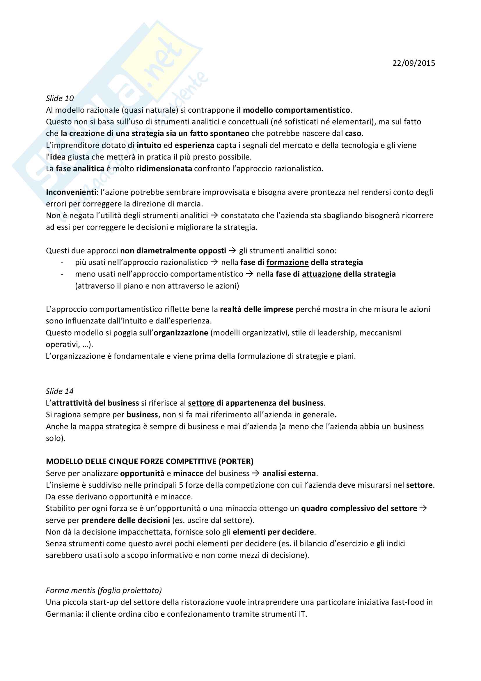 Pianificazione e controllo strategico Pag. 11