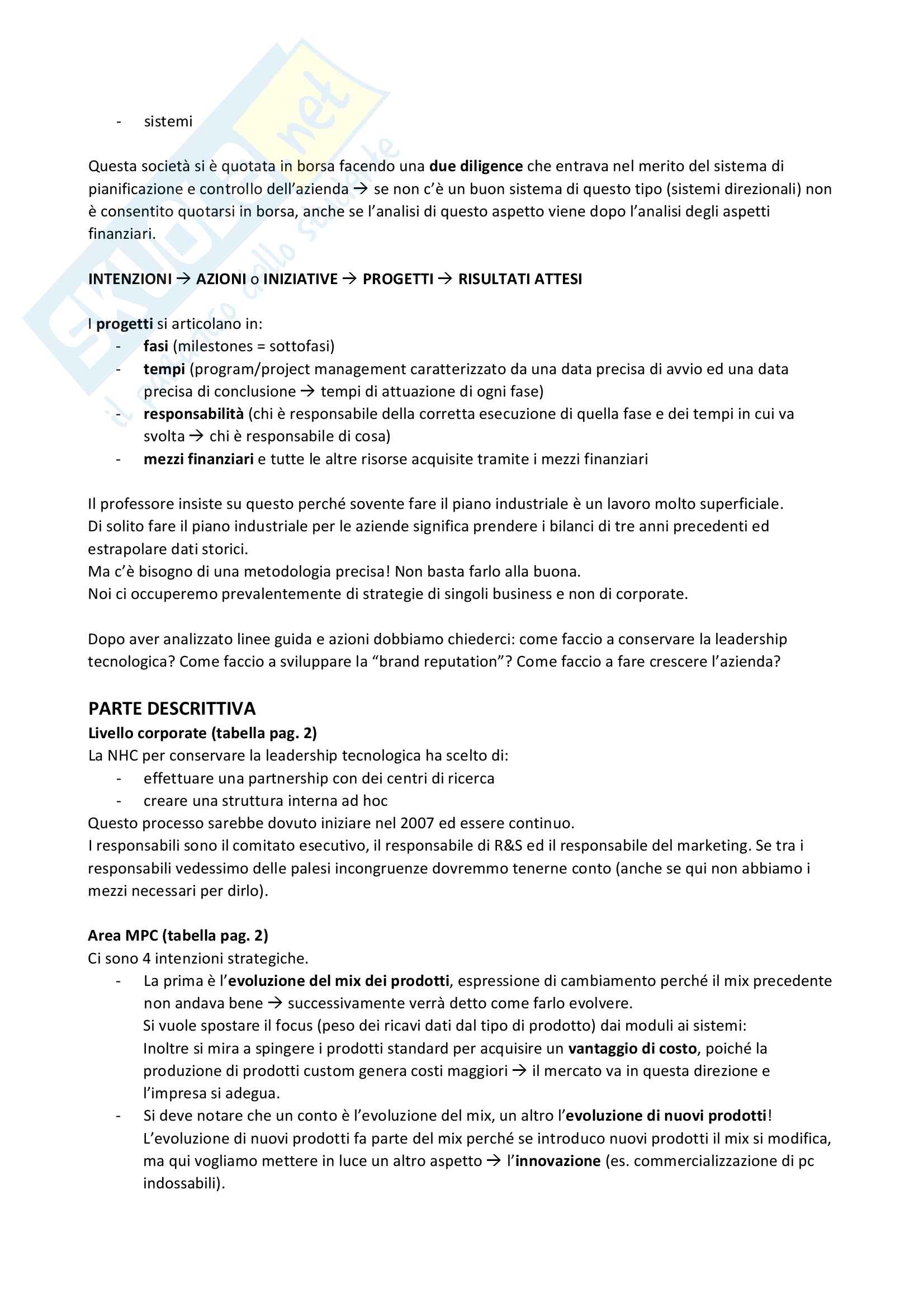 Pianificazione e controllo strategico Pag. 6