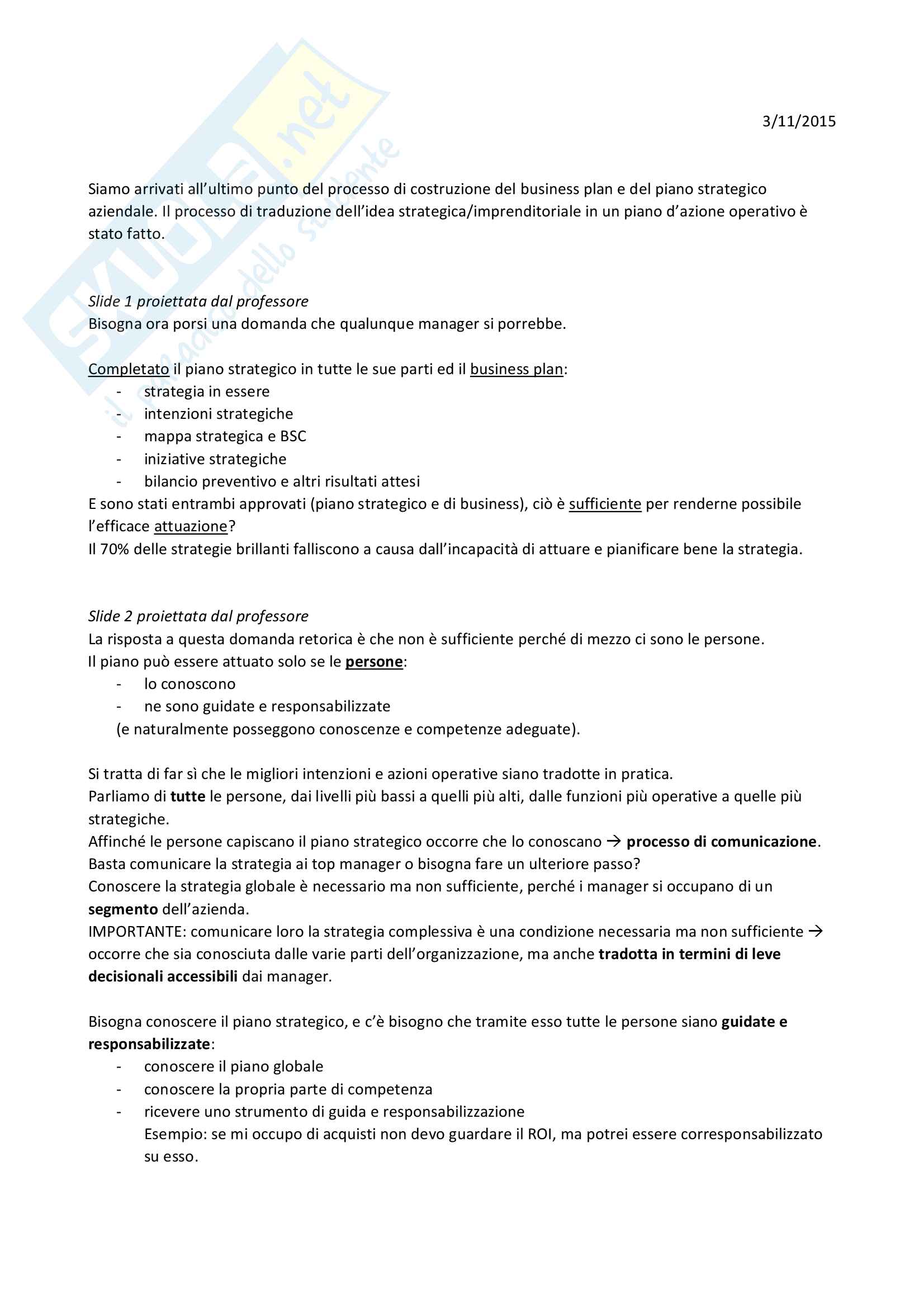 Pianificazione e controllo strategico Pag. 81