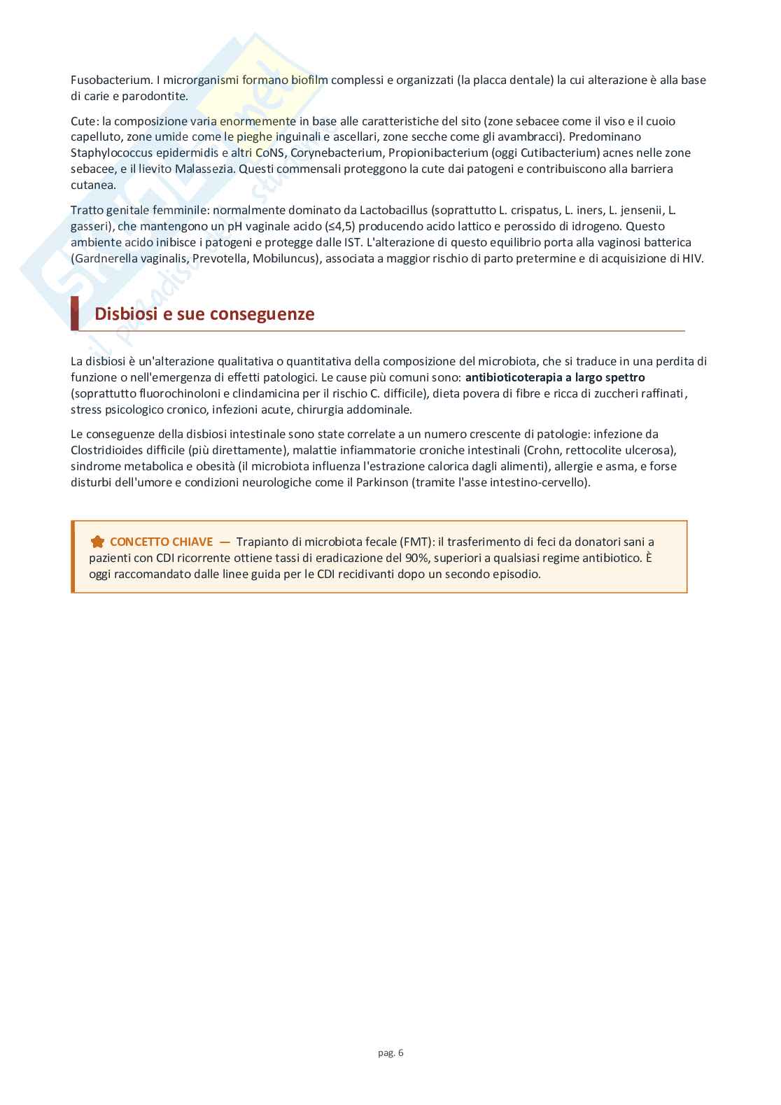Microbiologia speciale e medica Pag. 6