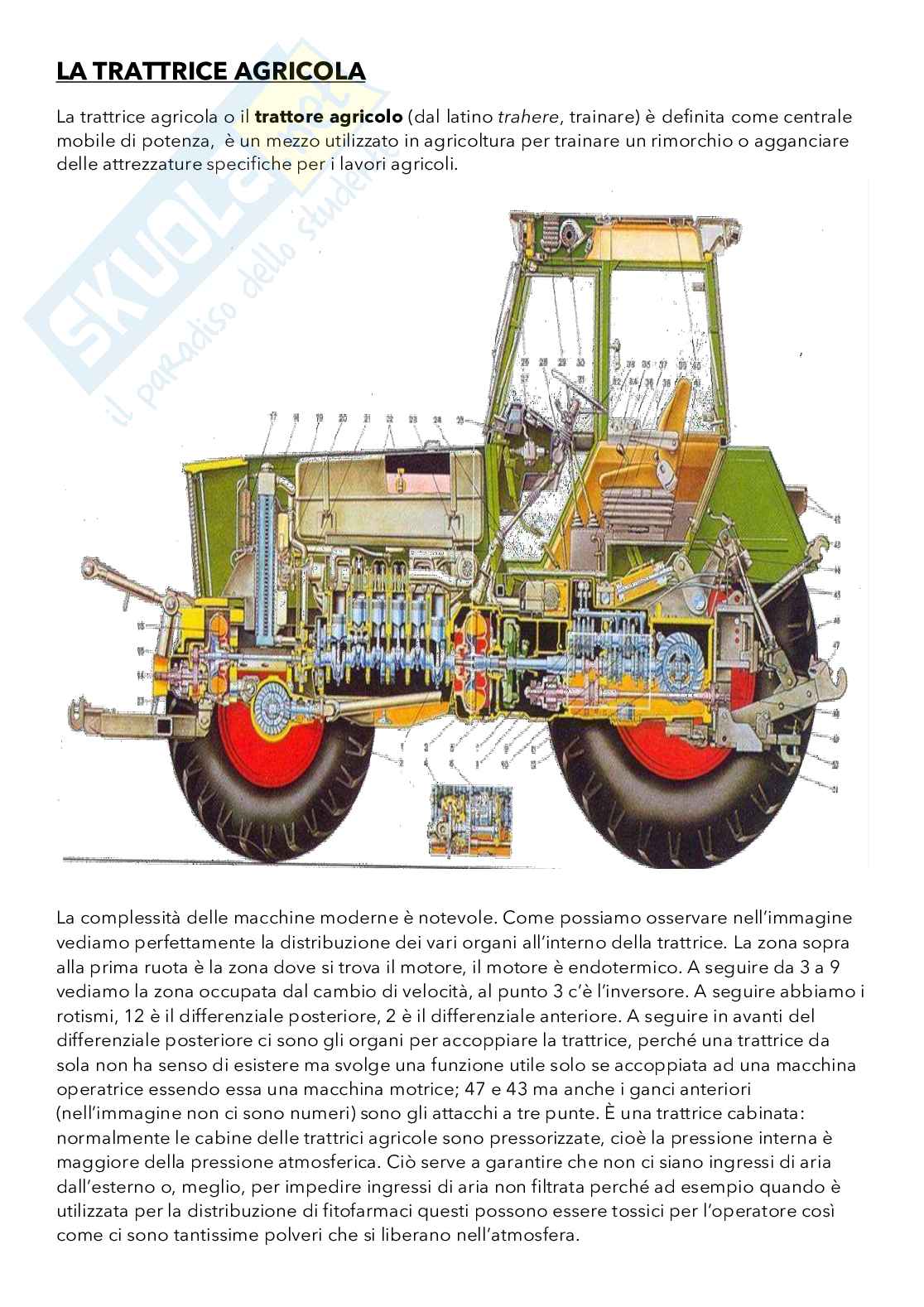 Appunti di Meccanica e meccanizzazione agraria Pag. 1