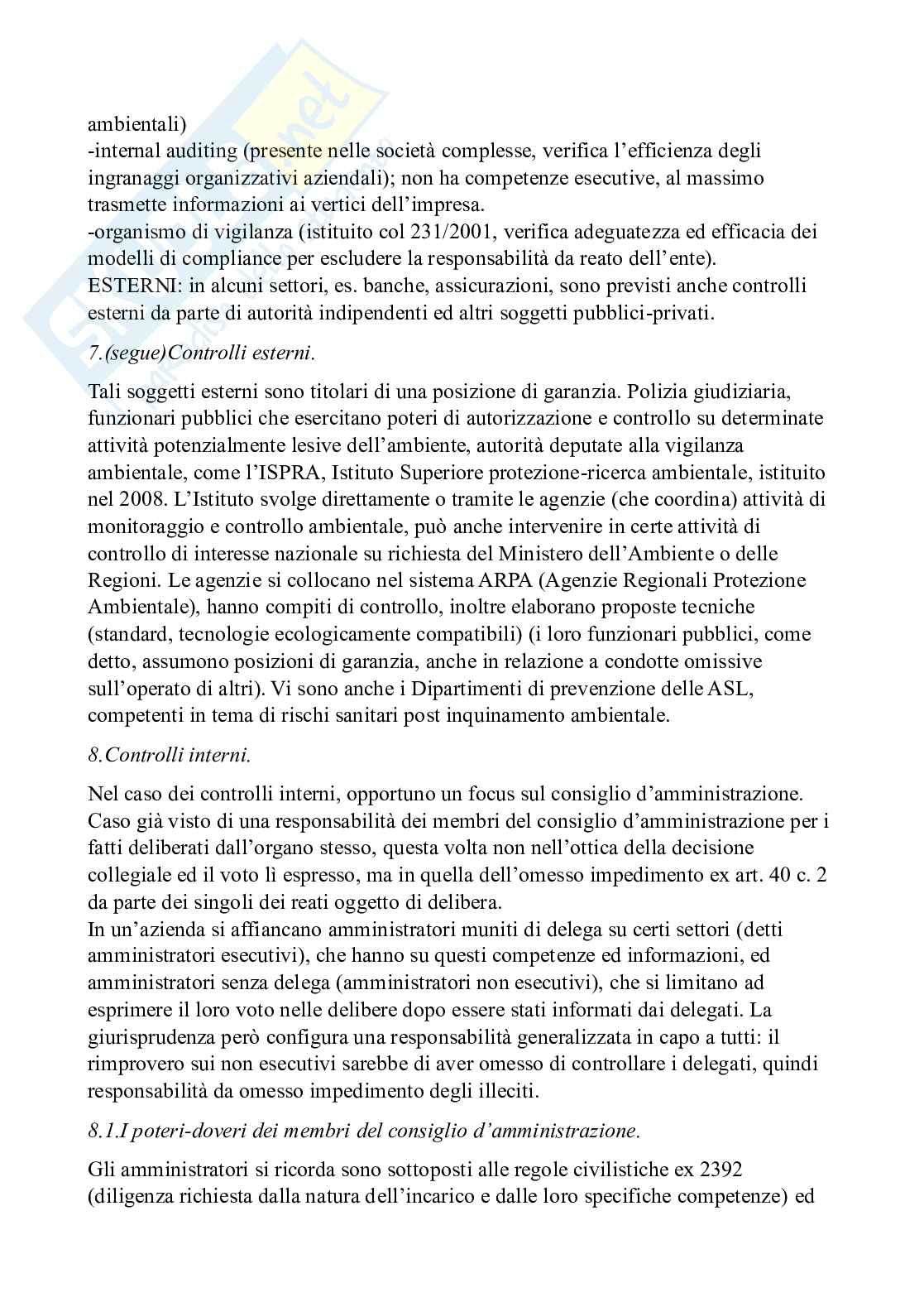 Diritto penale dell'ambiente - Diritto penale d'impresa e reati ecologi Pag. 31