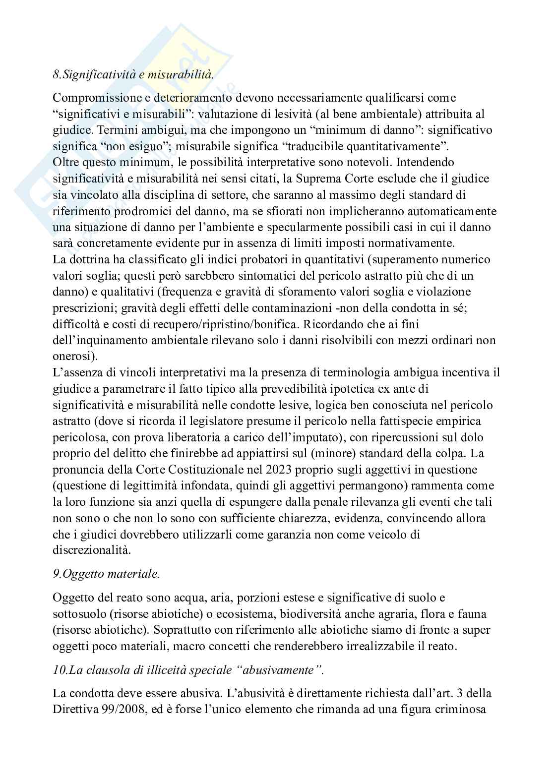 Diritto penale dell'ambiente - Diritto penale d'impresa e reati ecologi Pag. 56