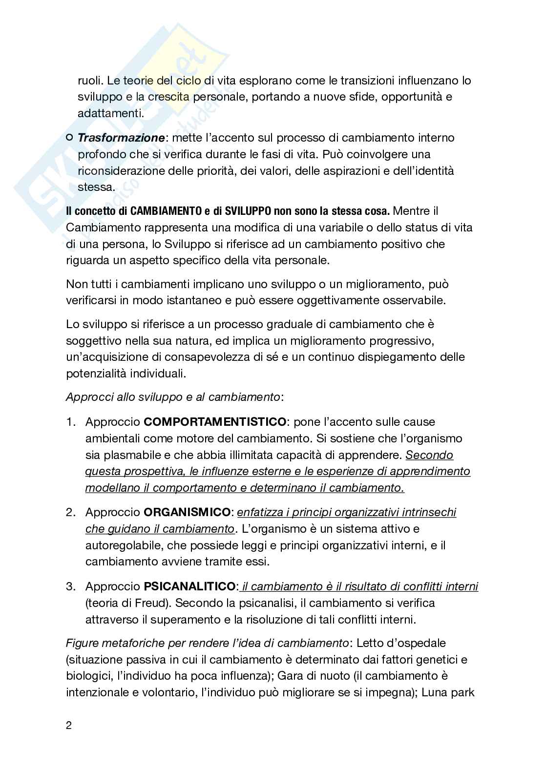 Psicologia del ciclo di vita Pag. 2