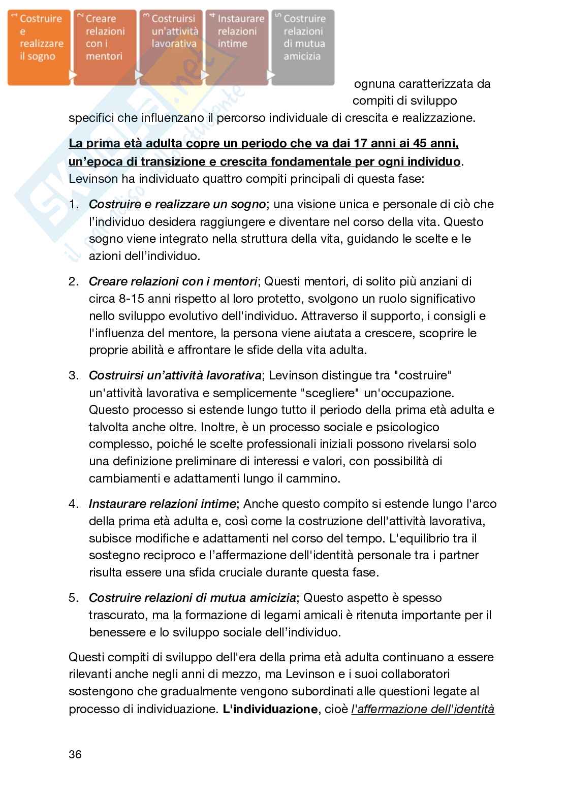 Psicologia del ciclo di vita Pag. 36