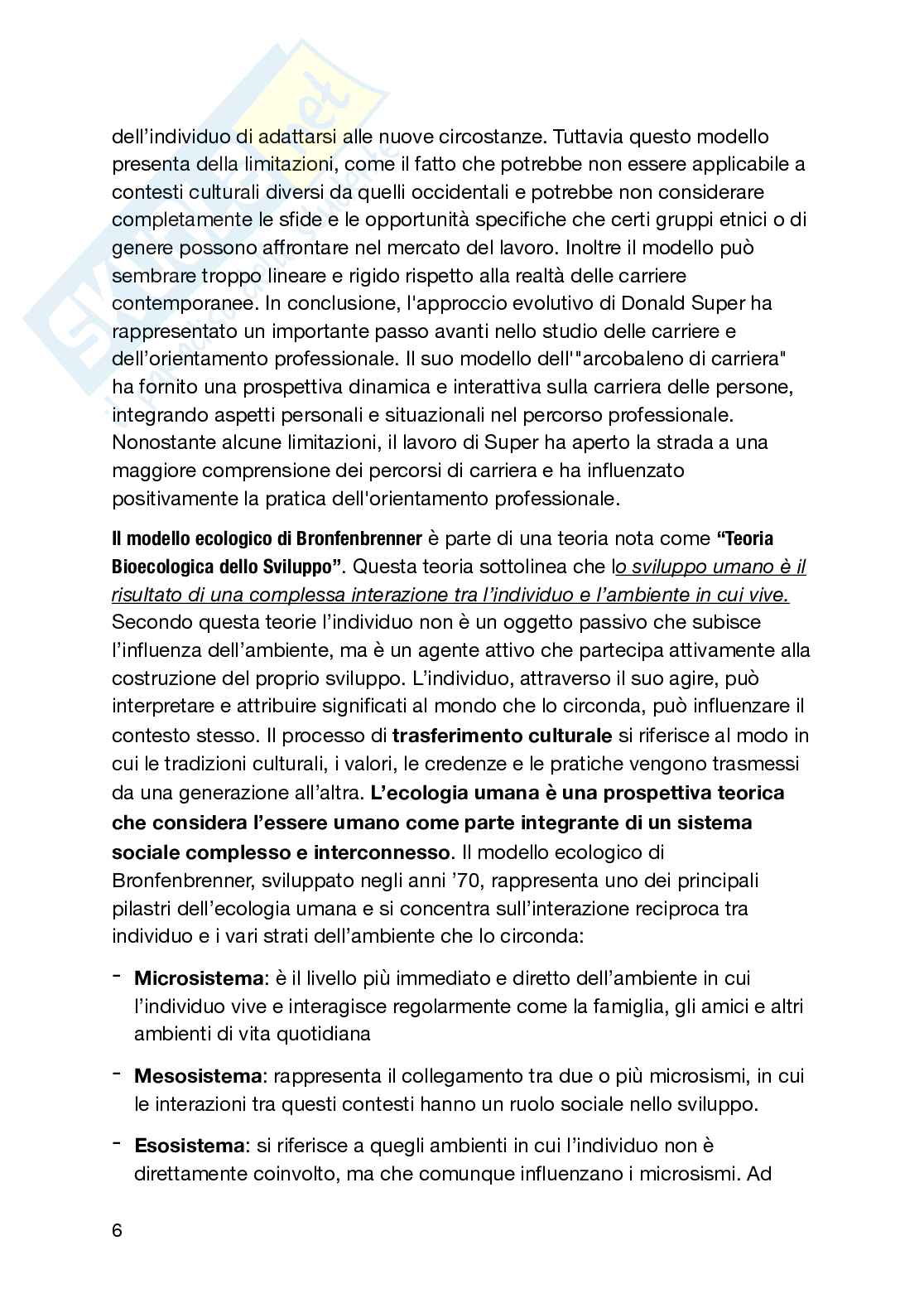 Psicologia del ciclo di vita Pag. 6