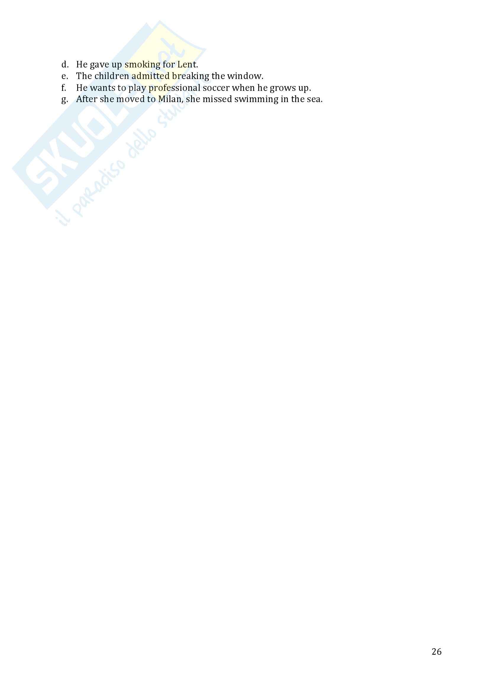 Traduzione ed esercizi svolti, Lingua inglese Pag. 26