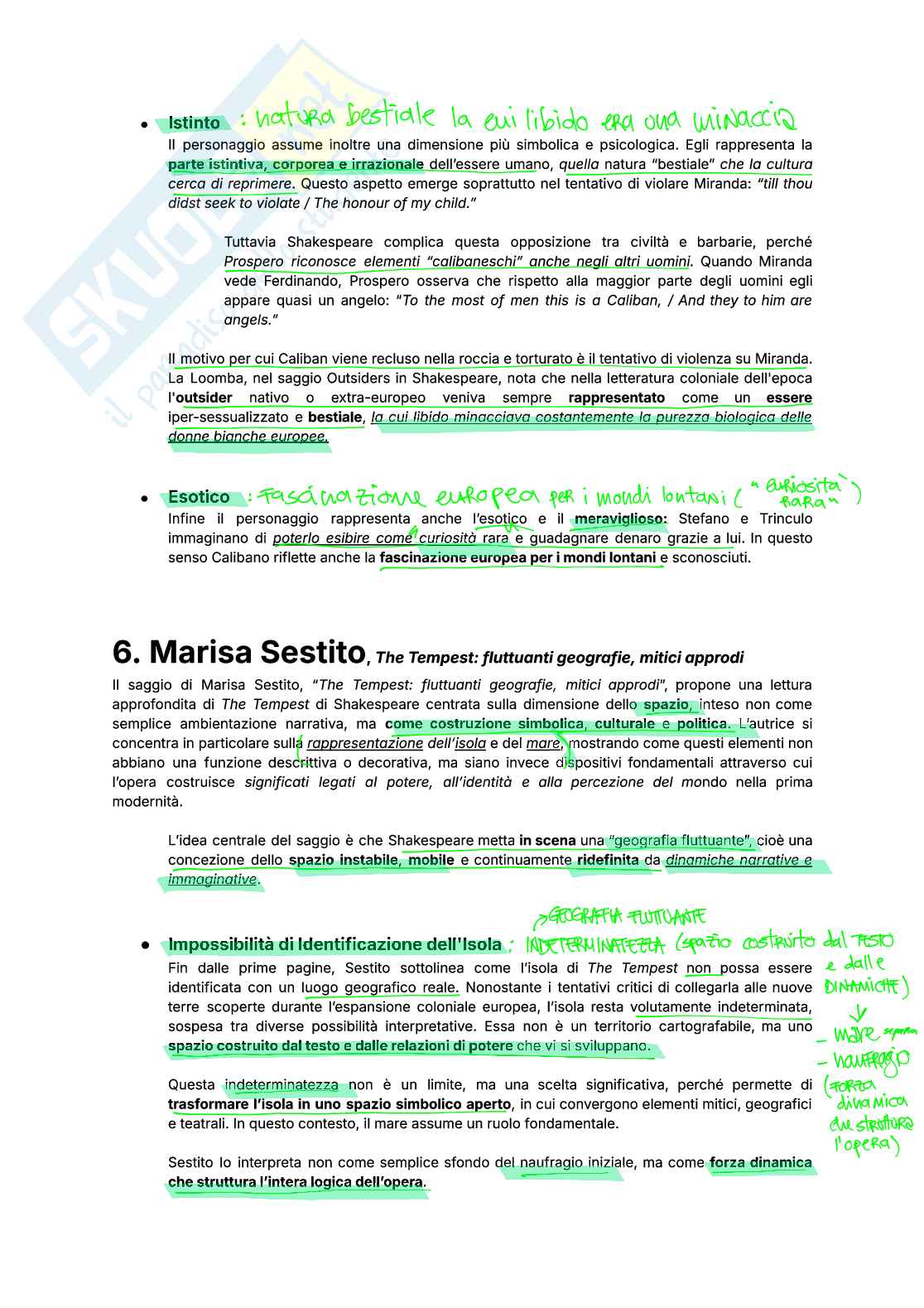 Analisi critica dei testi primari e saggi di Letteratura inglese Pag. 11