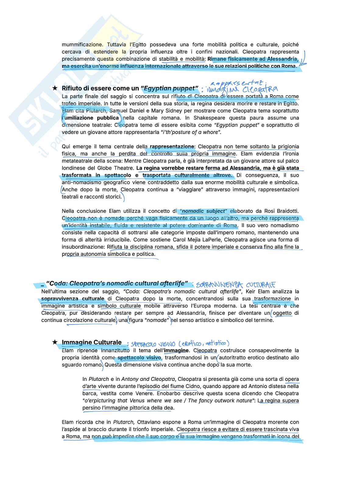 Analisi critica dei testi primari e saggi di Letteratura inglese Pag. 6
