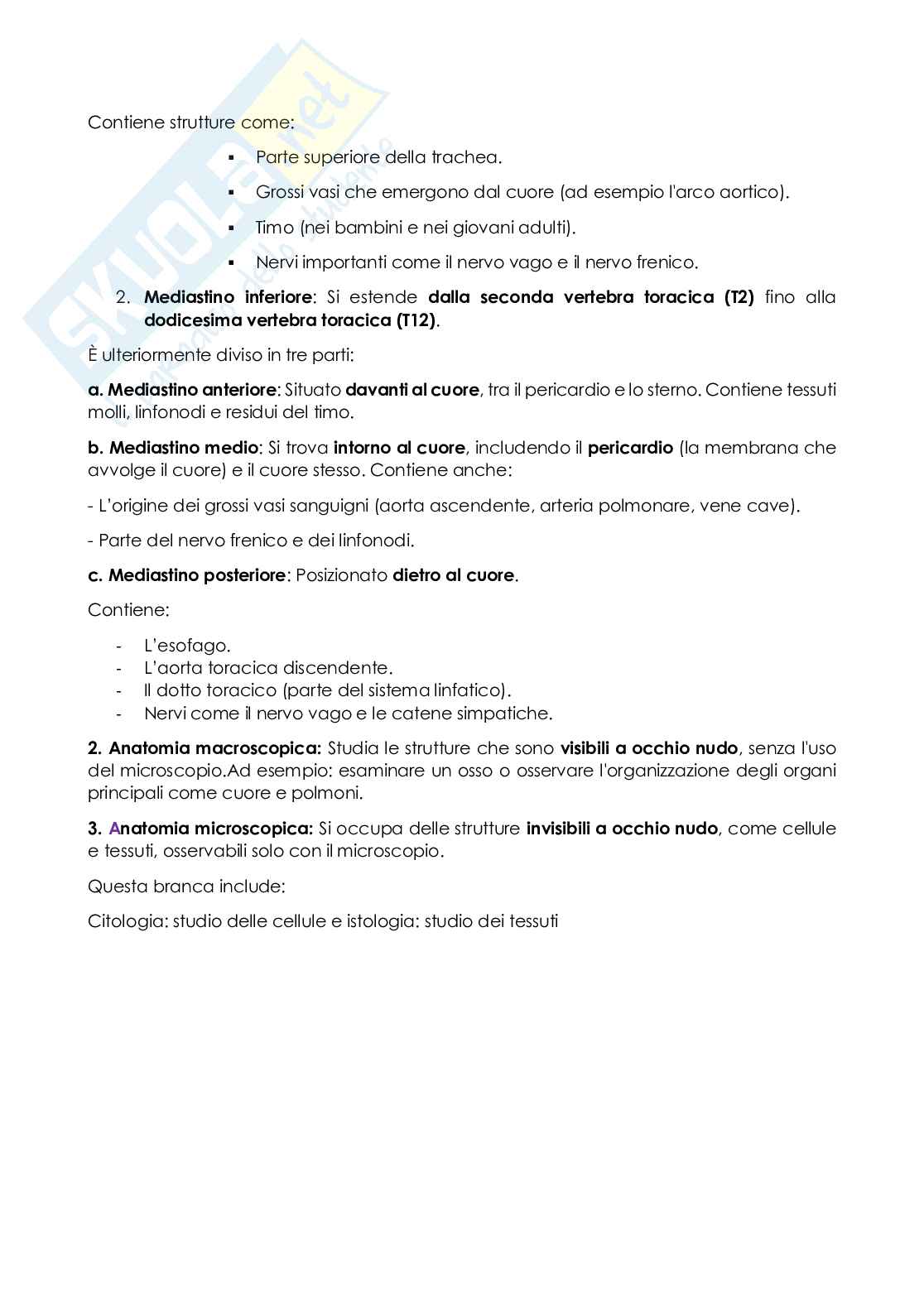 Anatomia e istologia Pag. 2