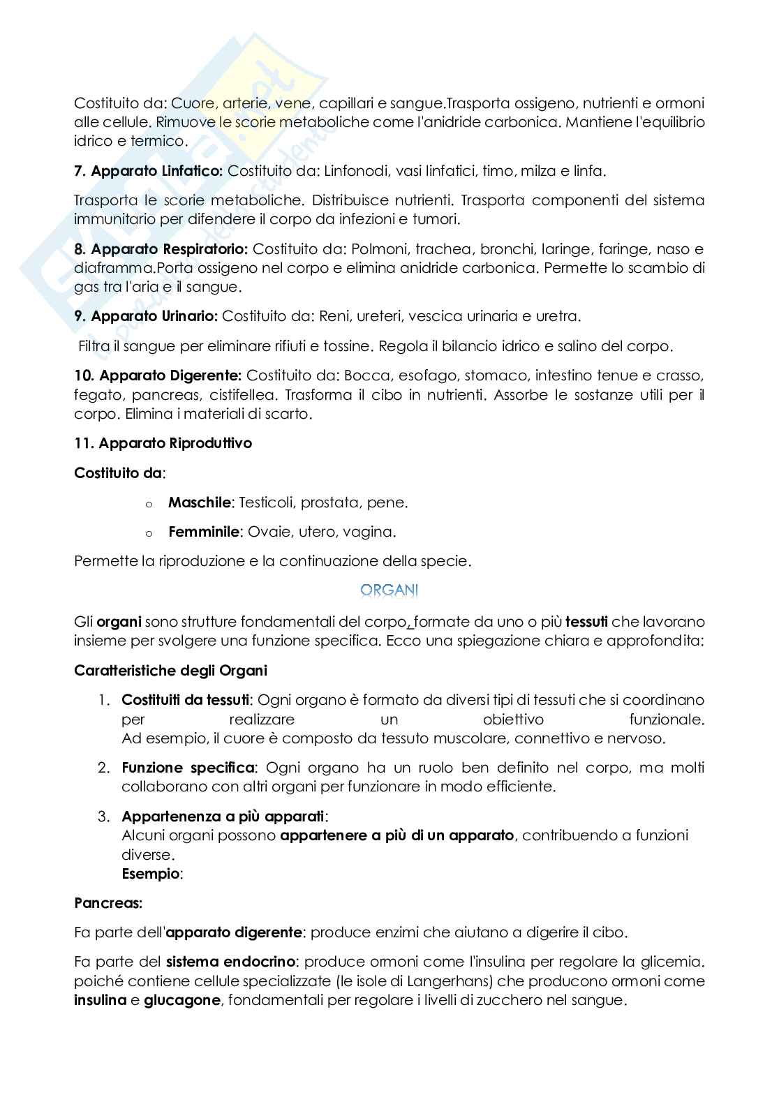 Anatomia e istologia Pag. 6