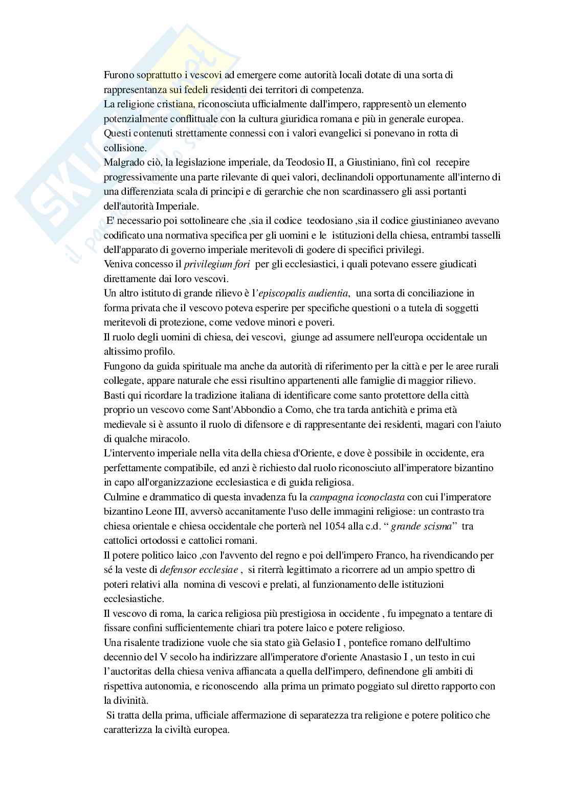 Riassunto esame Storia del Diritto Medievale e Moderno, Prof. Treggiari Ferdinando, libro consigliato Tempi del diritto, Tavilla Pag. 11