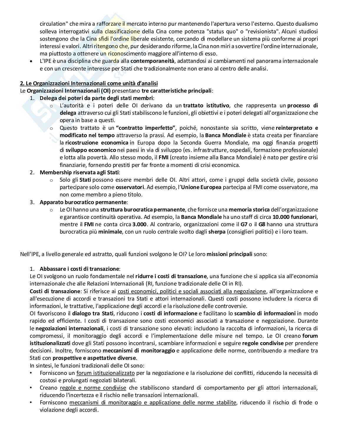 Appunti di Politica dell'economia internazionale Pag. 16