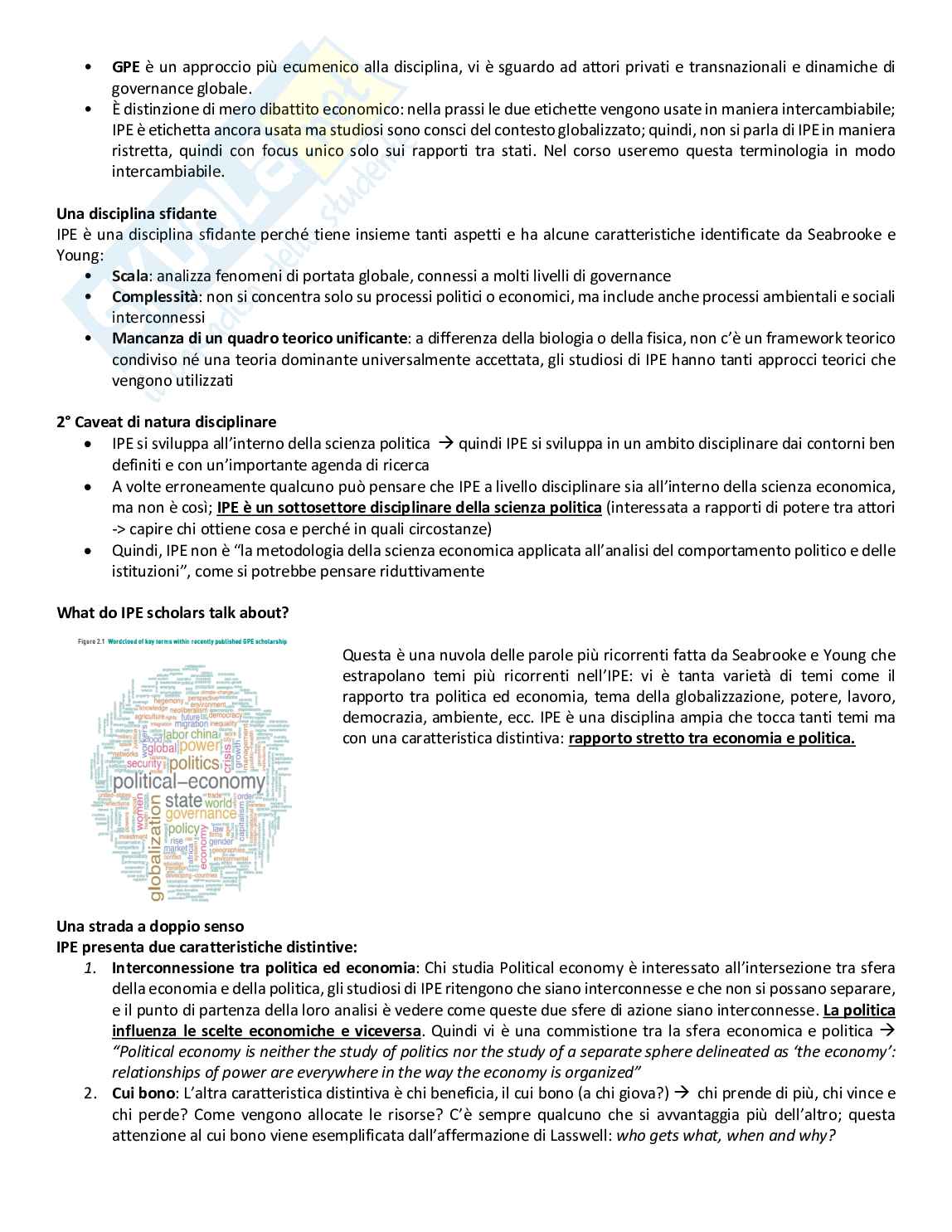 Appunti di Politica dell'economia internazionale Pag. 2