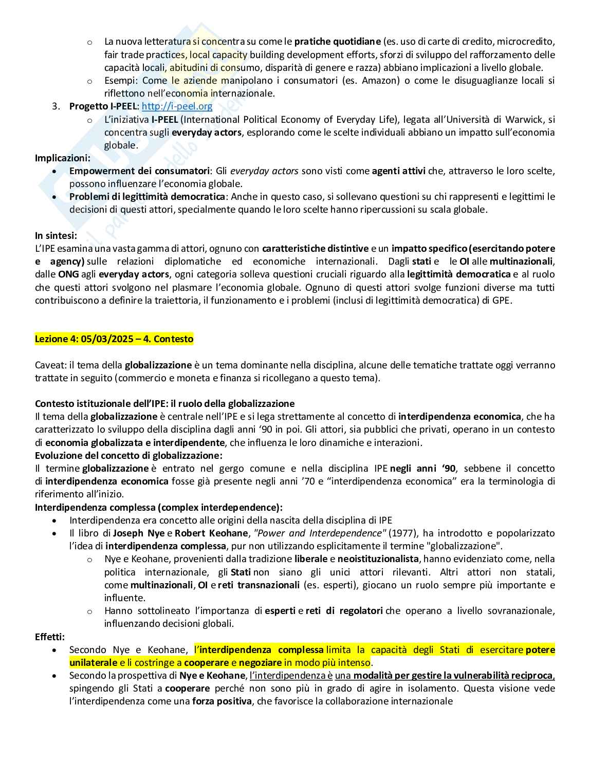Appunti di Politica dell'economia internazionale Pag. 21