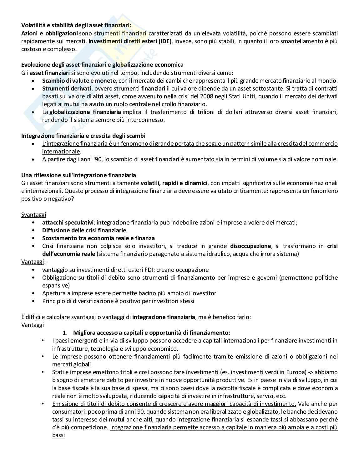 Appunti di Politica dell'economia internazionale Pag. 41
