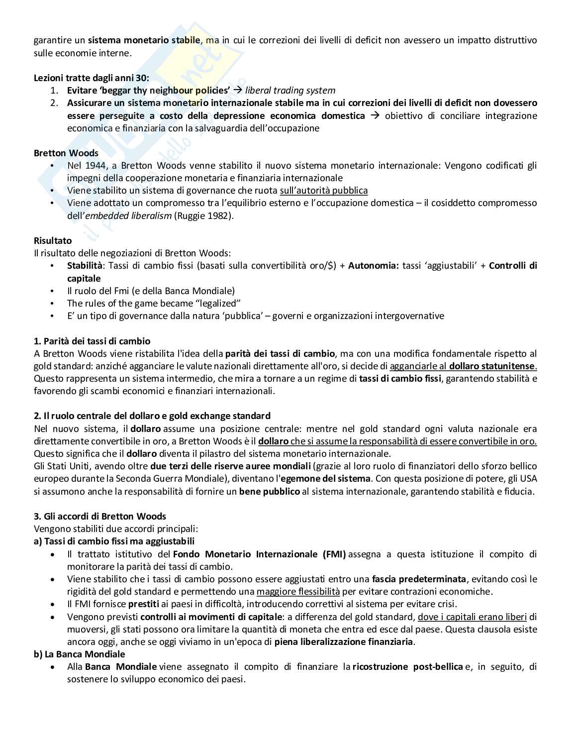 Appunti di Politica dell'economia internazionale Pag. 46