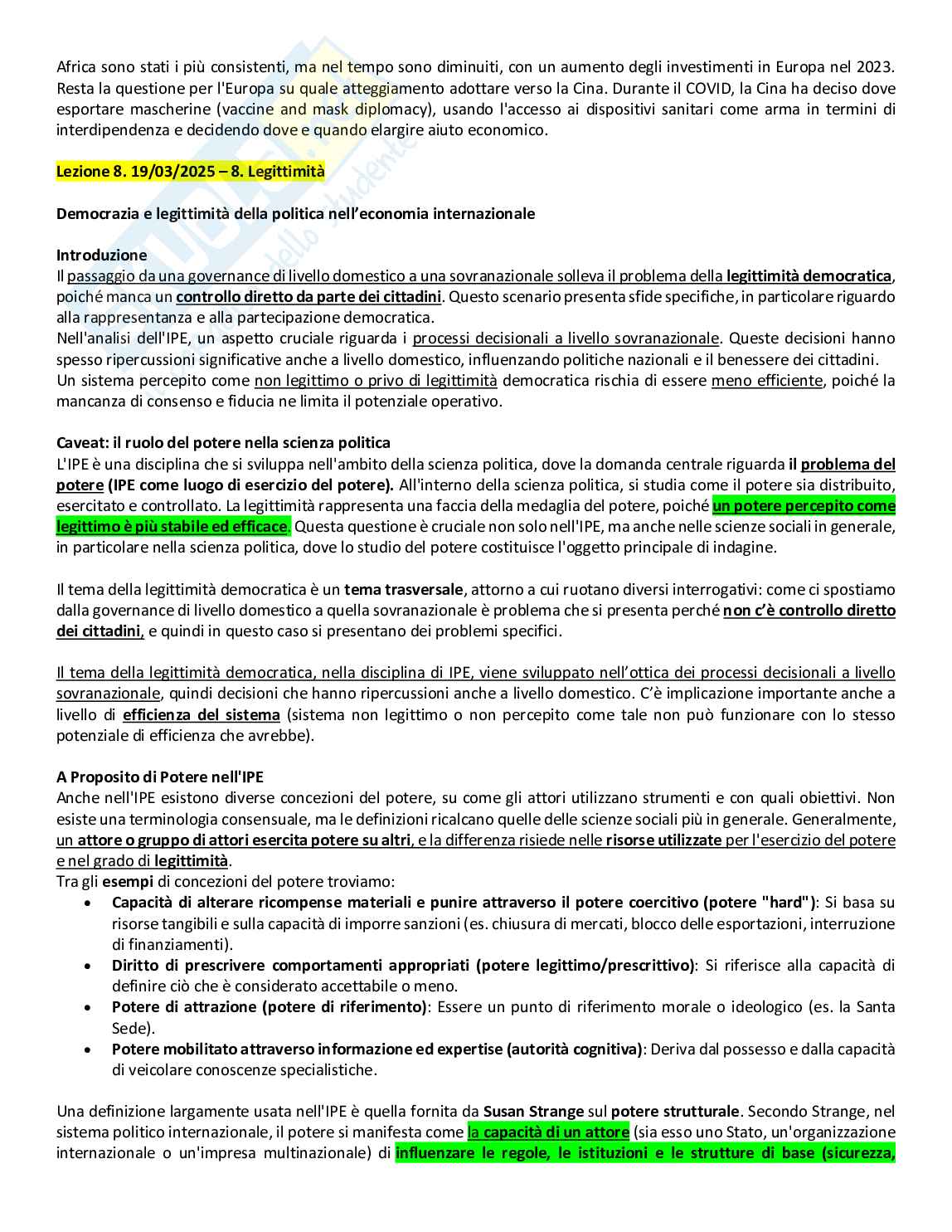 Appunti di Politica dell'economia internazionale Pag. 56