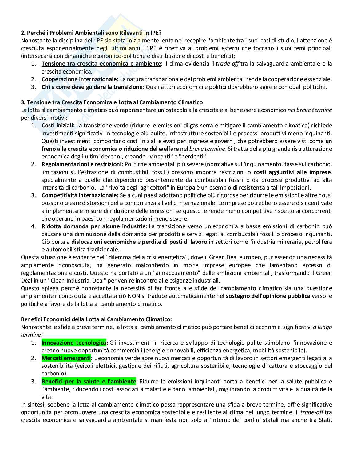 Appunti di Politica dell'economia internazionale Pag. 61