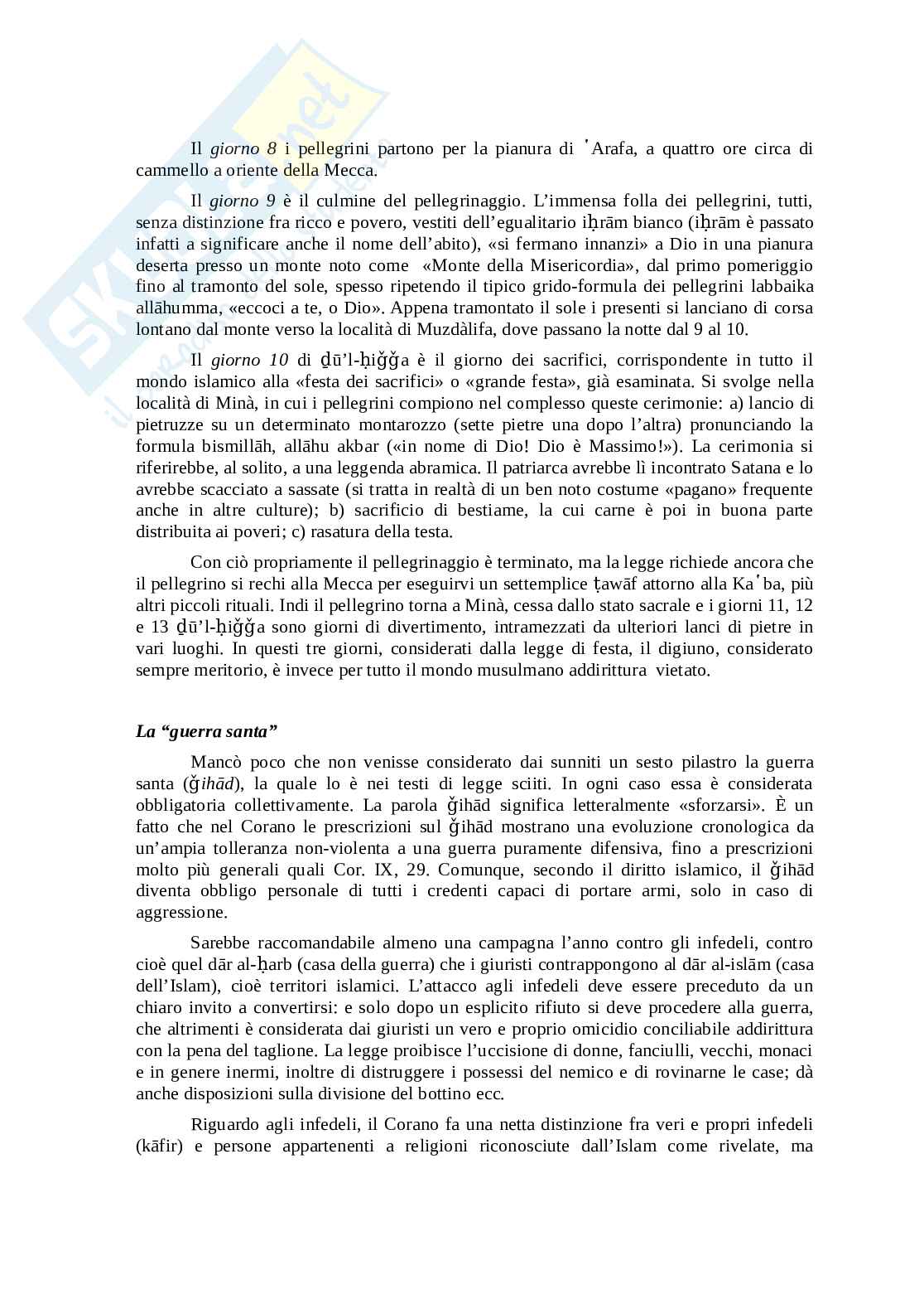 Studio fenomenologico della religione islamica Pag. 16