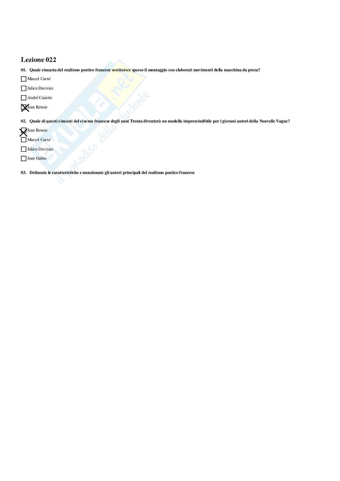 Paniere Tecnica, storia e linguaggio dei mezzi audiovisivi - Risposte multiple - aggiornato (2026) Pag. 26