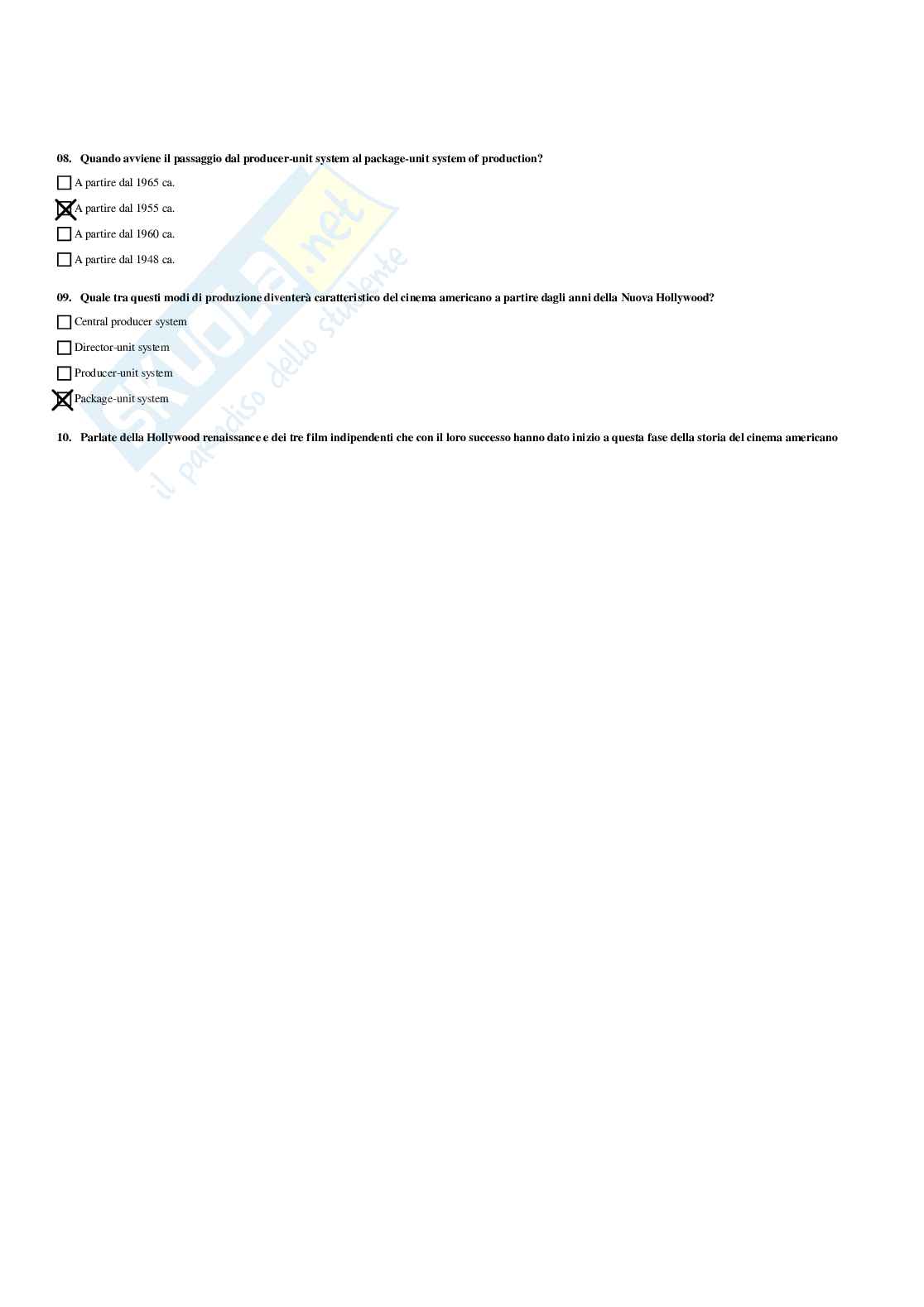 Paniere Tecnica, storia e linguaggio dei mezzi audiovisivi - Risposte multiple - aggiornato (2026) Pag. 46