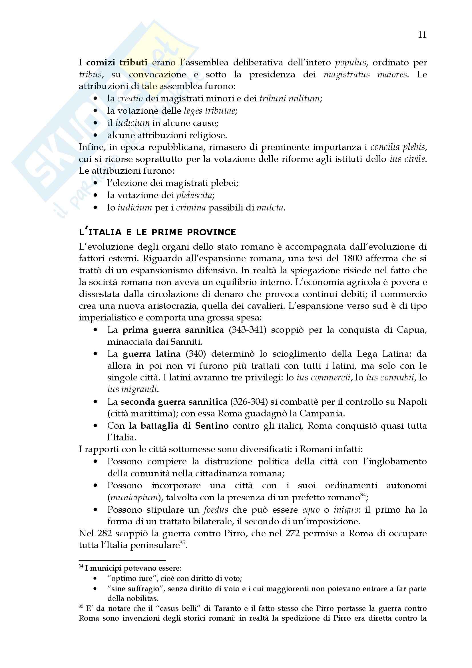 Storia del diritto romano - storia dell'età monarchica Pag. 11