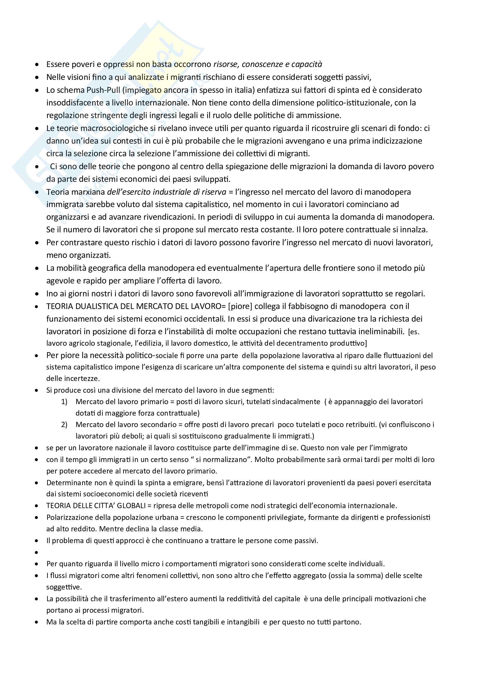 Riassunto Sociologia delle migrazioni Pag. 6