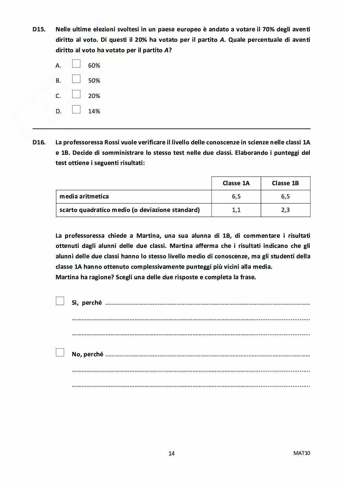 Prova Invalsi Matematica 2011/2012 (33543) Pag. 16