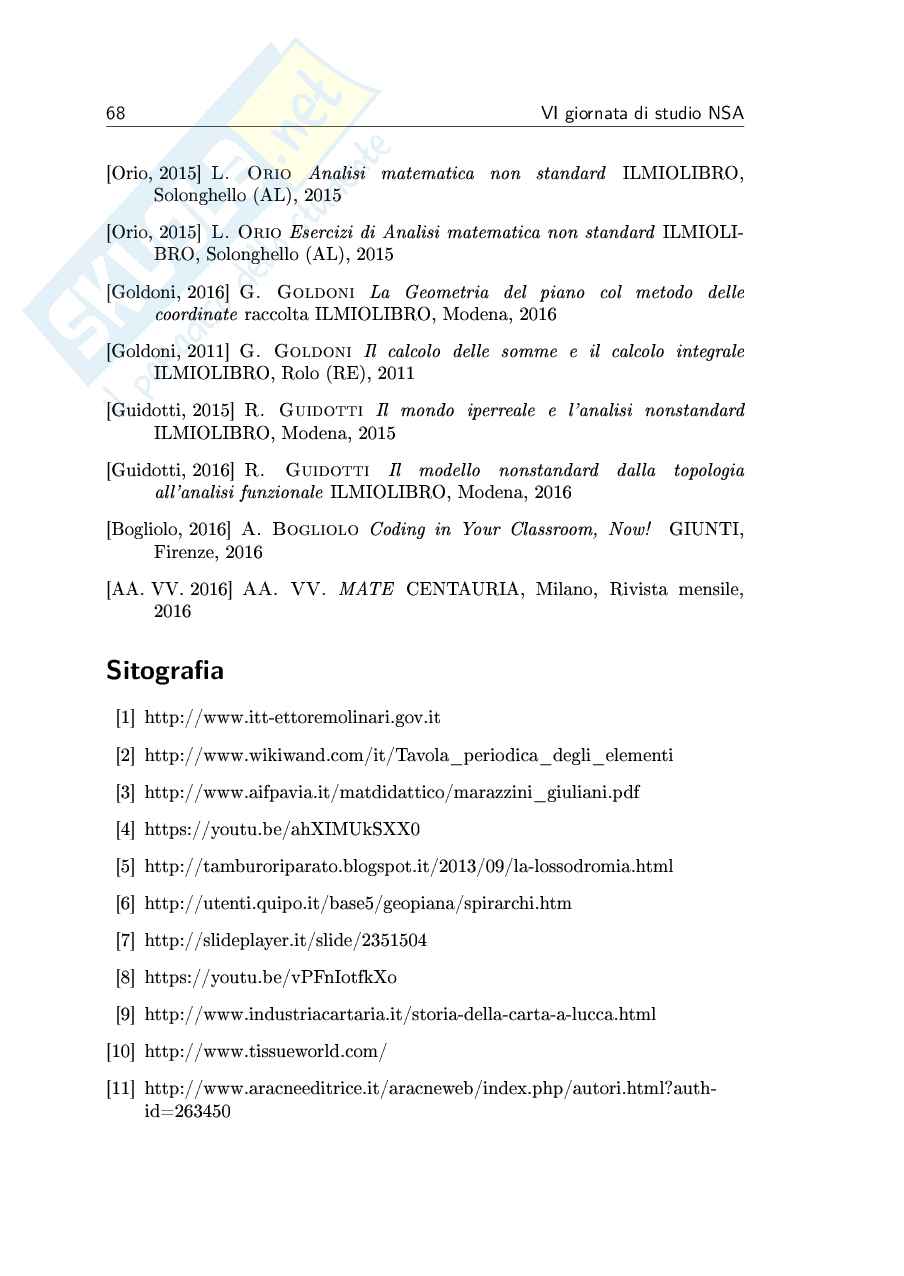 Giornata di studio Analisi Non Standard 6 (ebook) Pag. 76