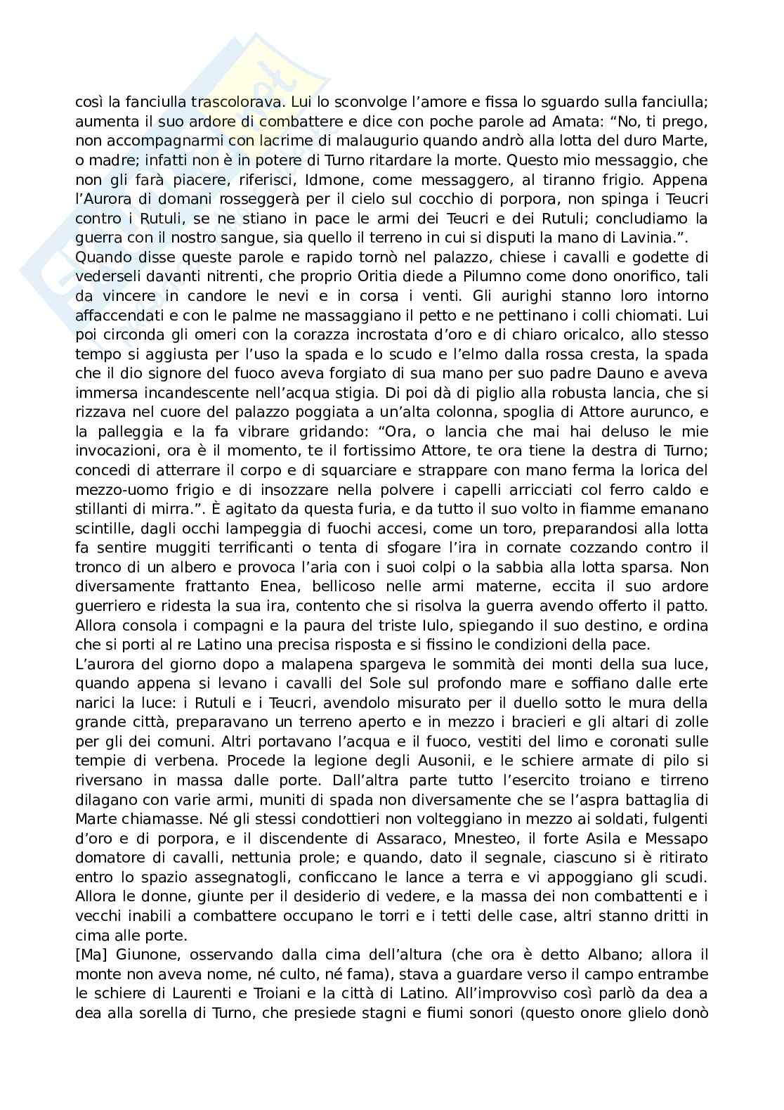 Traduzione italiana XII libro Eneide Pag. 2