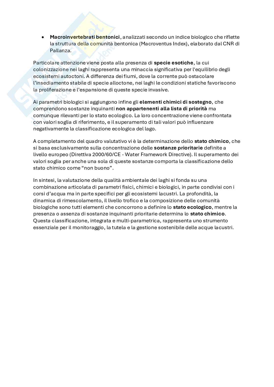 Ecologia applicata - laghi (3) Pag. 6