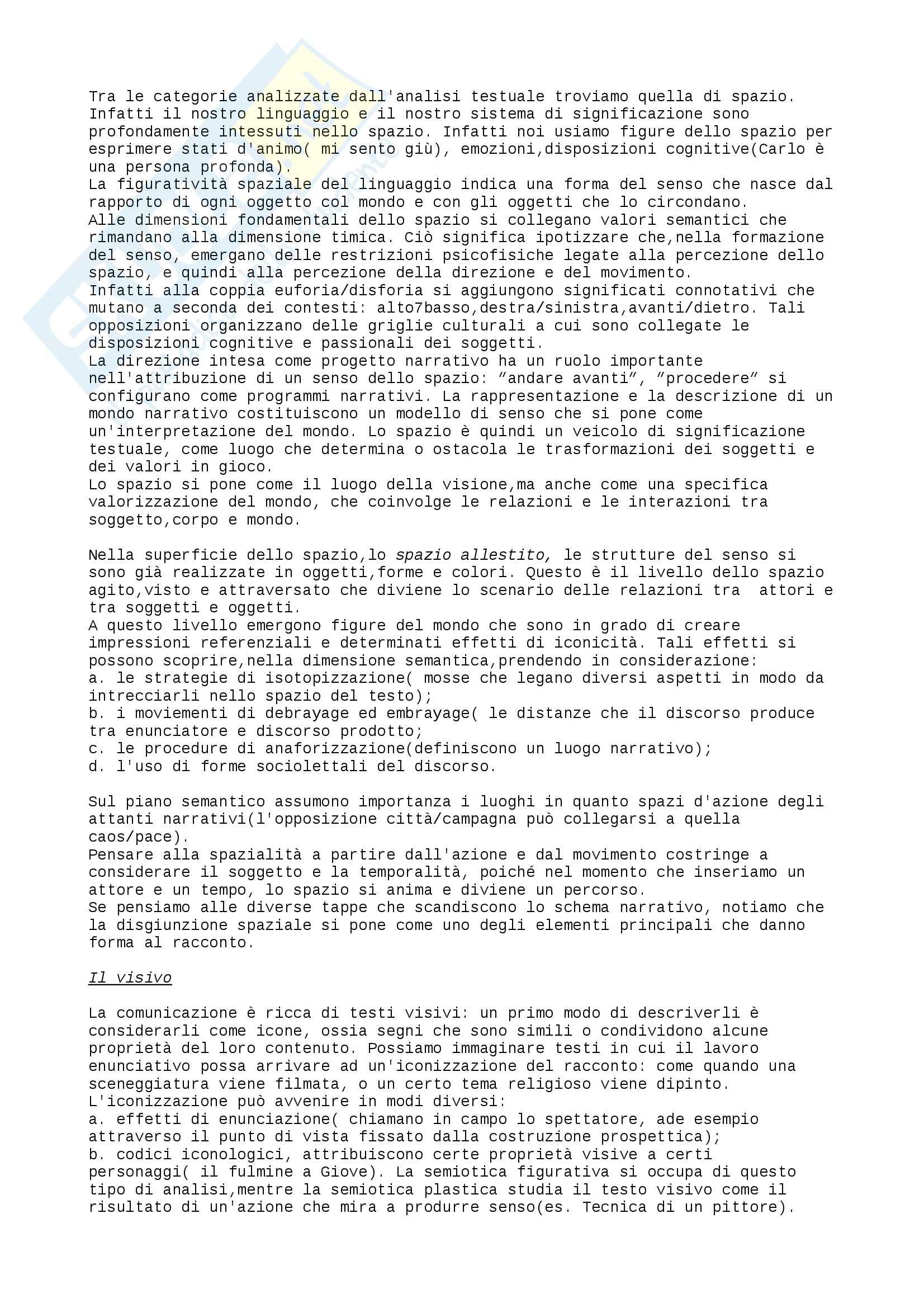 Riassunto esame Semiotica, prof. Volli, libro consigliato Manuale di semiotica, Volli Pag. 31