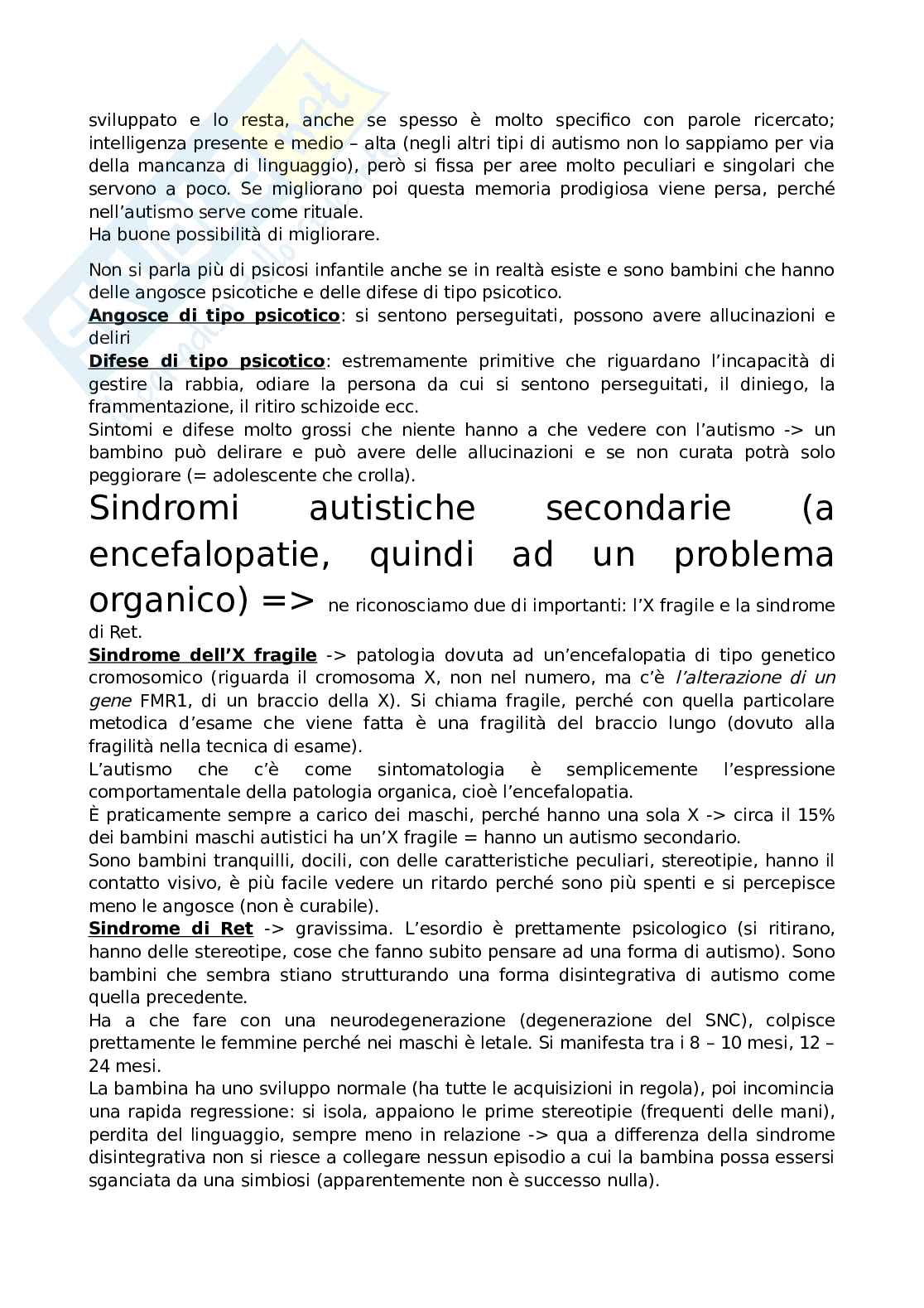 Neuropsichiatria infantile Pag. 31