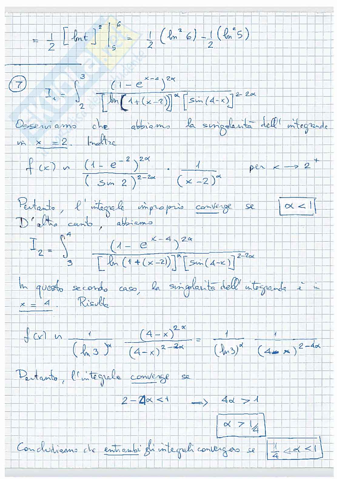 Prova esame gennaio 2025 Analisi matematica 1 Pag. 6