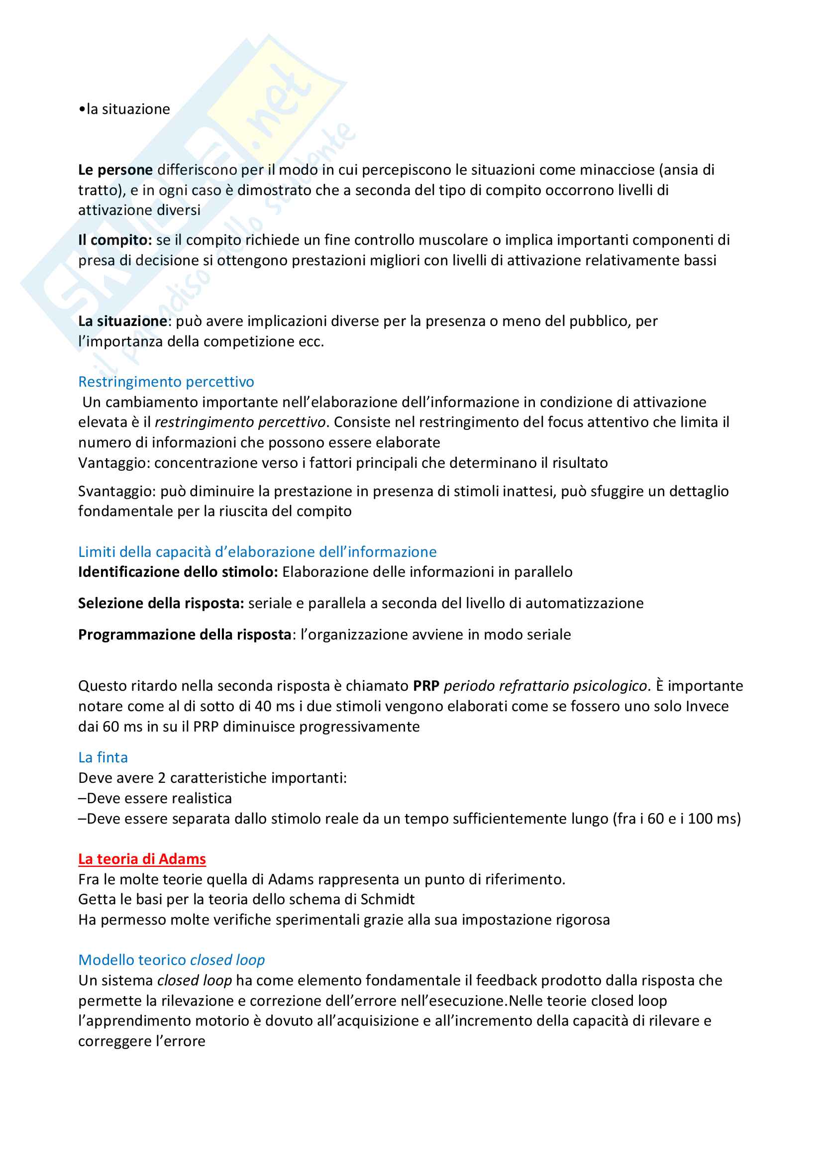 Appunti Teoria e metodologia del movimento umano Pag. 21