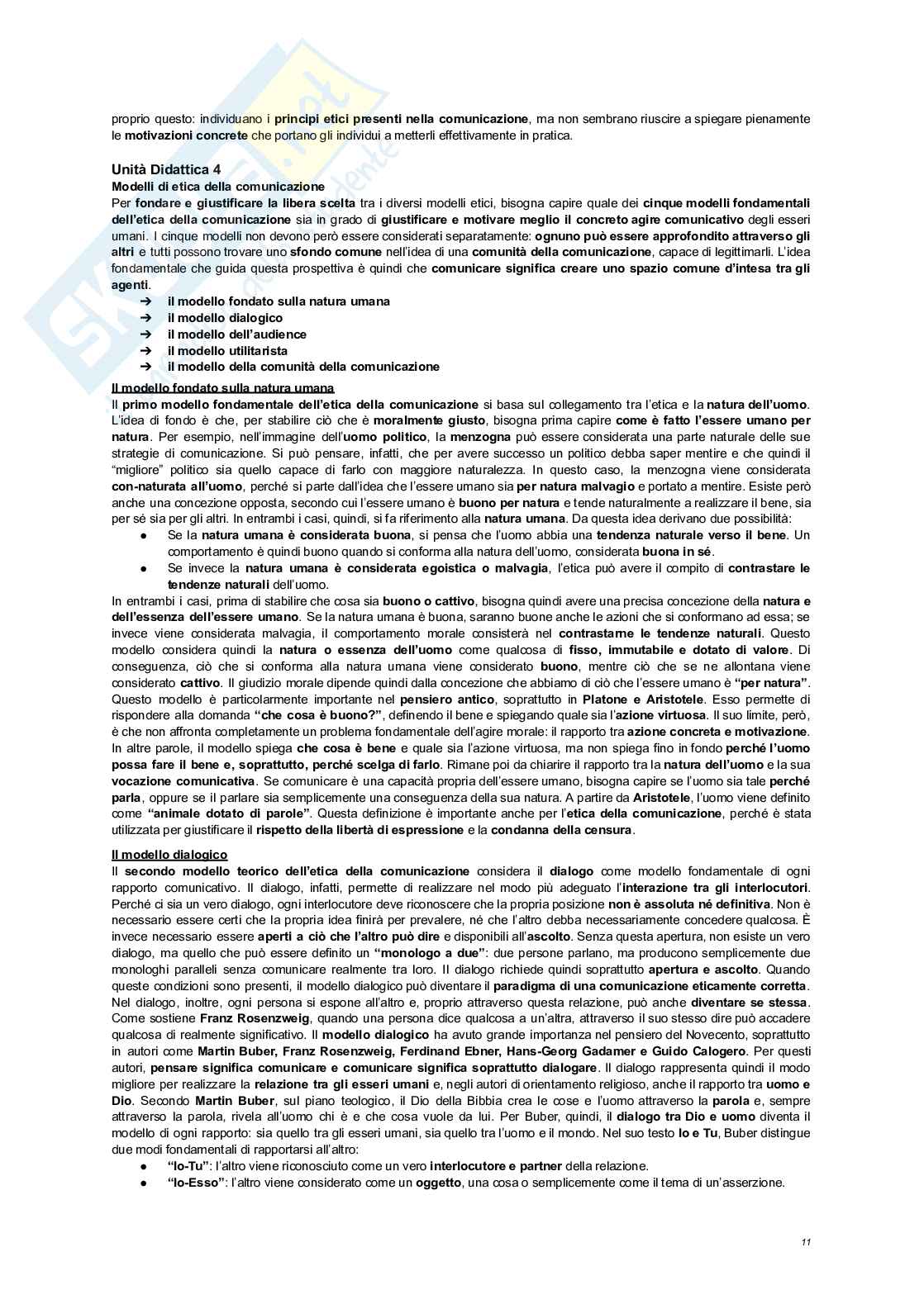 Appunti completi Etica della comunicazione Pag. 11