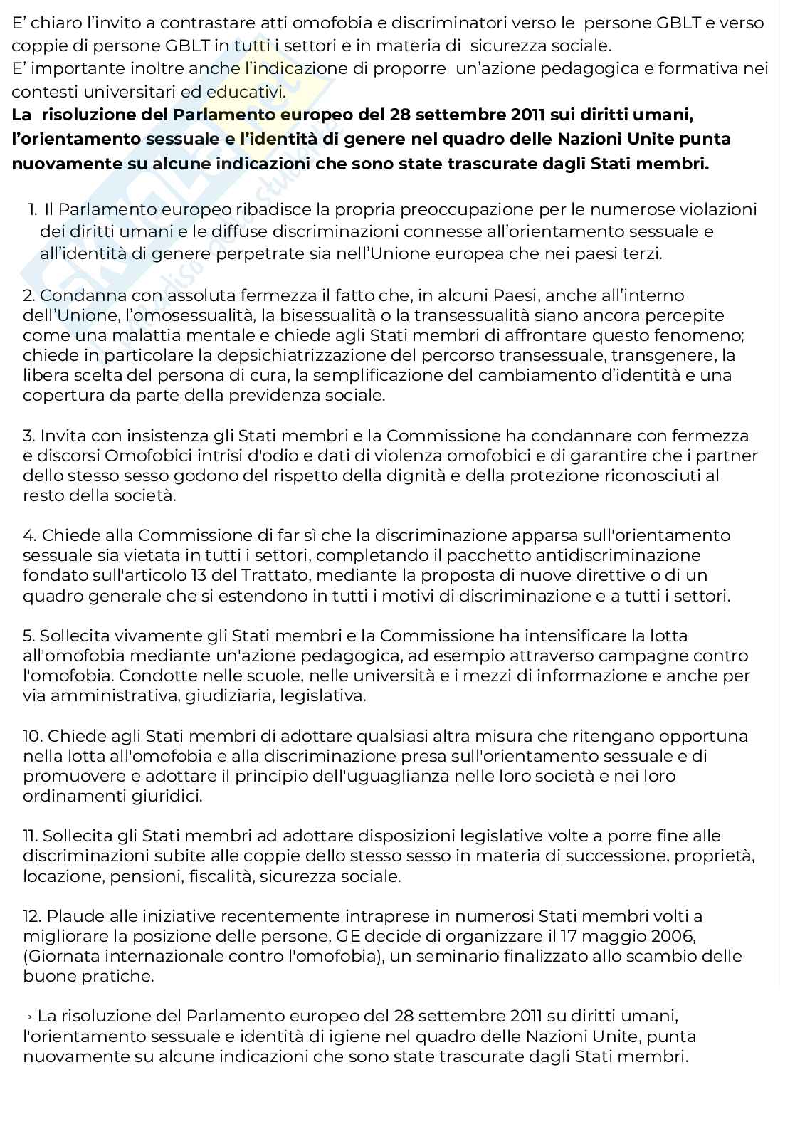 Riassunto esame Principi e fondamenti del servizio sociale, Prof. Abbatecola Emanuela, libro consigliato Orientamento sessuale e identità di genere , Madonia  Pag. 16