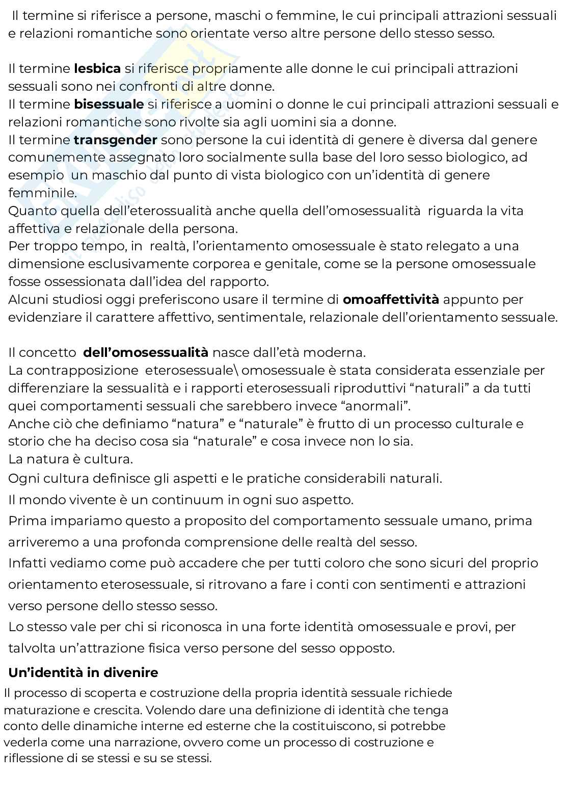 Riassunto esame Principi e fondamenti del servizio sociale, Prof. Abbatecola Emanuela, libro consigliato Orientamento sessuale e identità di genere , Madonia  Pag. 6