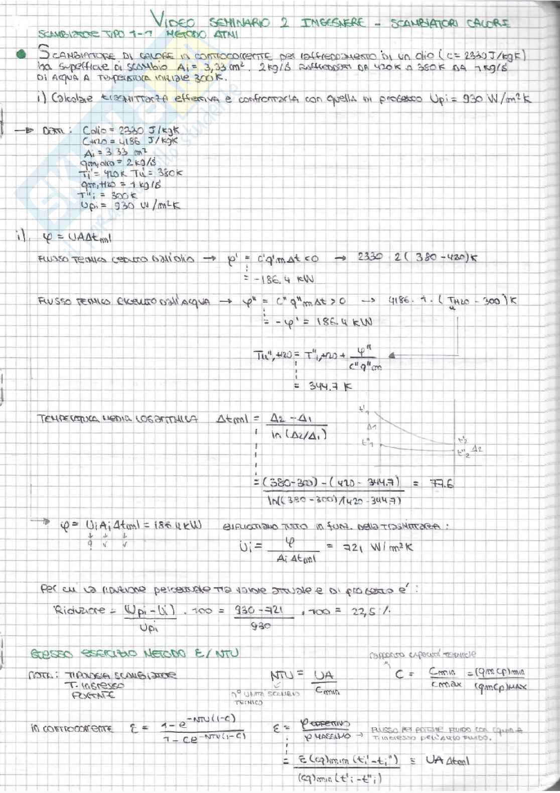 Quaderno degli esercizi - Fisica tecnica, prof.Magrini Pag. 41